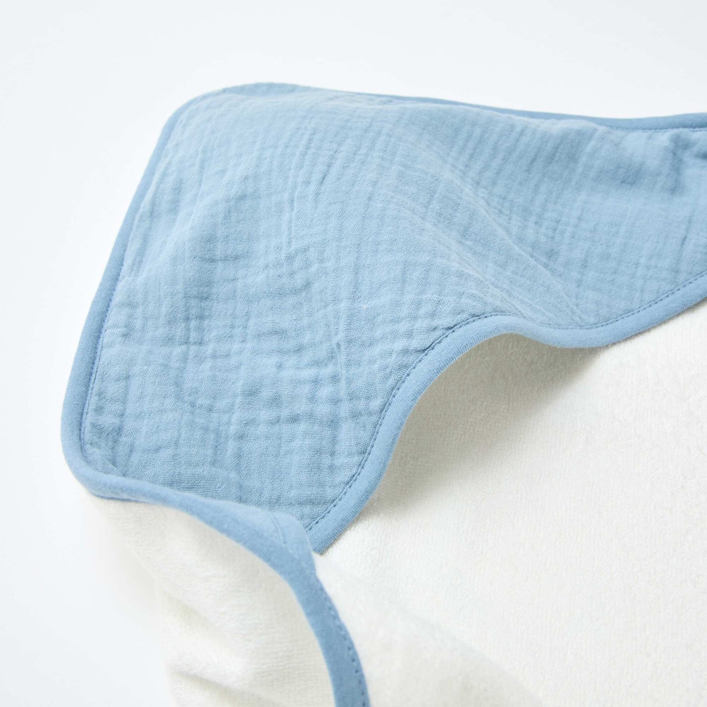 Cape de bain en coton 62 x 104 cm BLEU