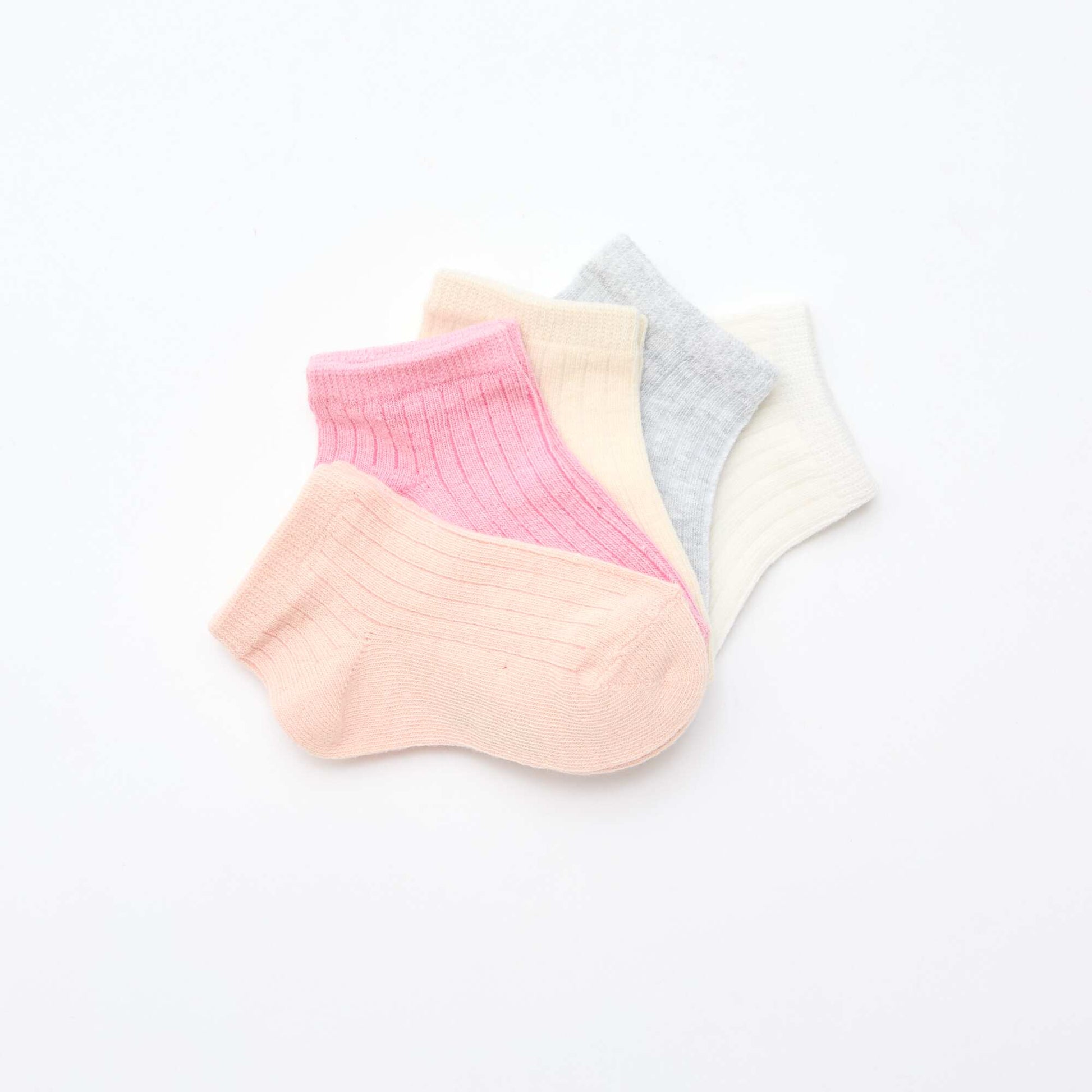 Lot de 5 paires de chaussettes en maille côtelée ORANGE