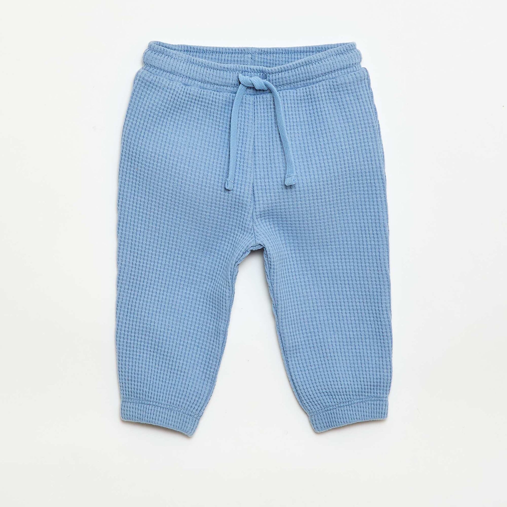 Ensemble sweat + pantalon en nid d'abeilles - 2 pièces BLEU