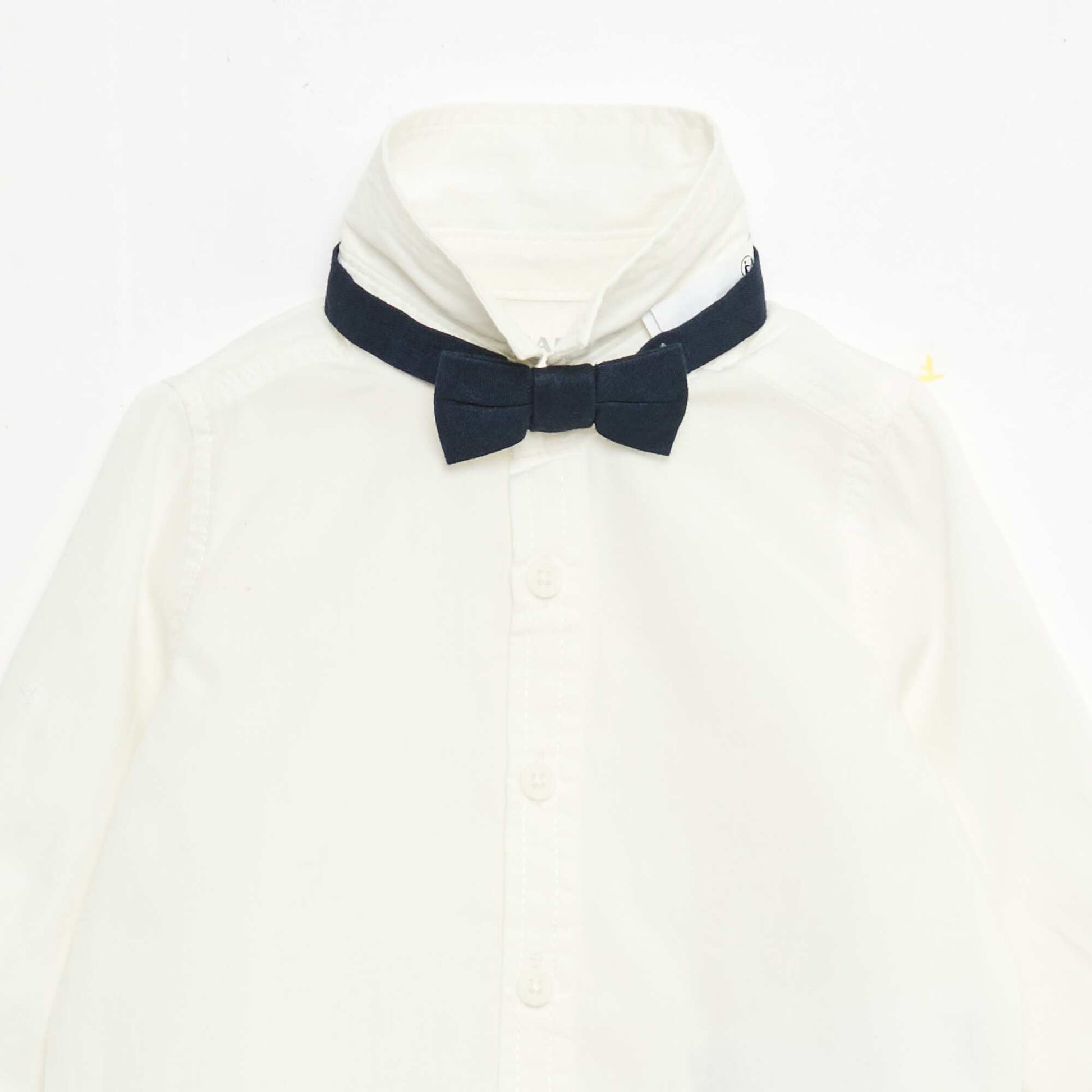 Ensemble de cérémonie 4 pièces en coton et lin BLEU