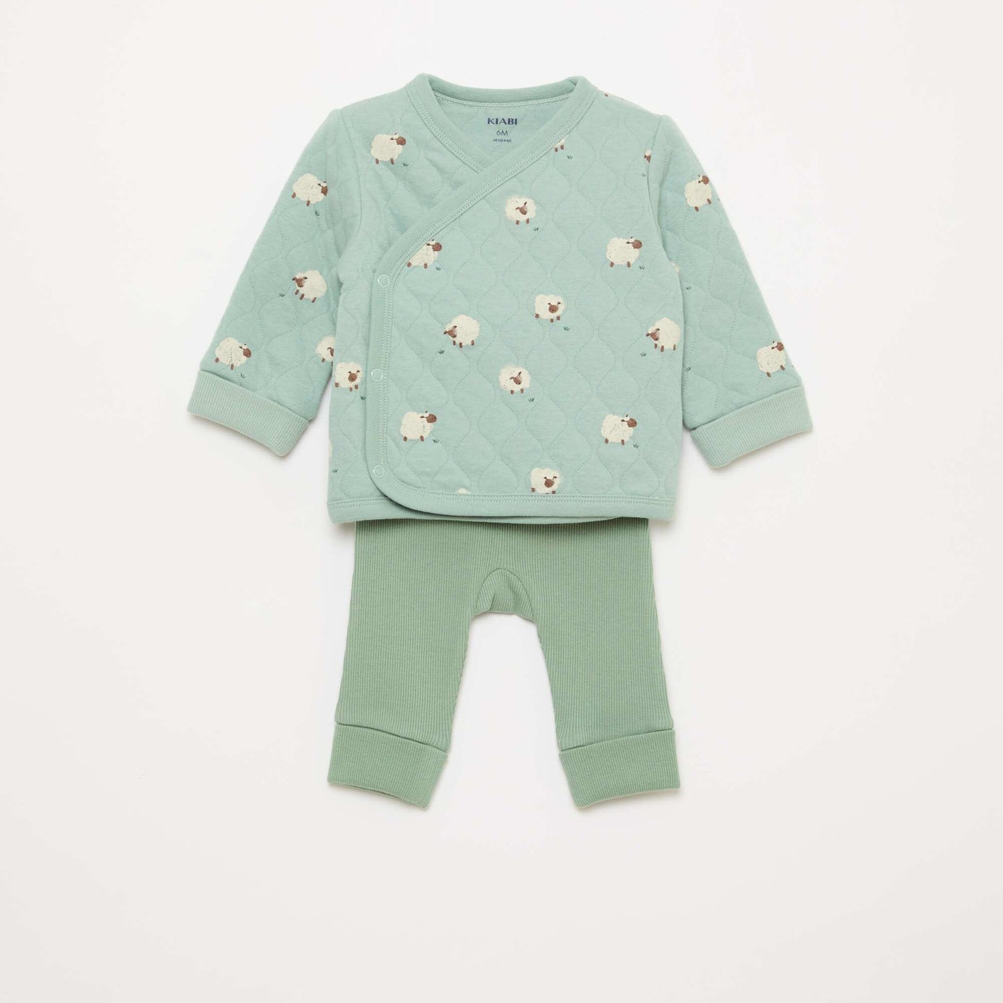 Ensemble gilet cache-cœur + legging - 2 pièces BLEU