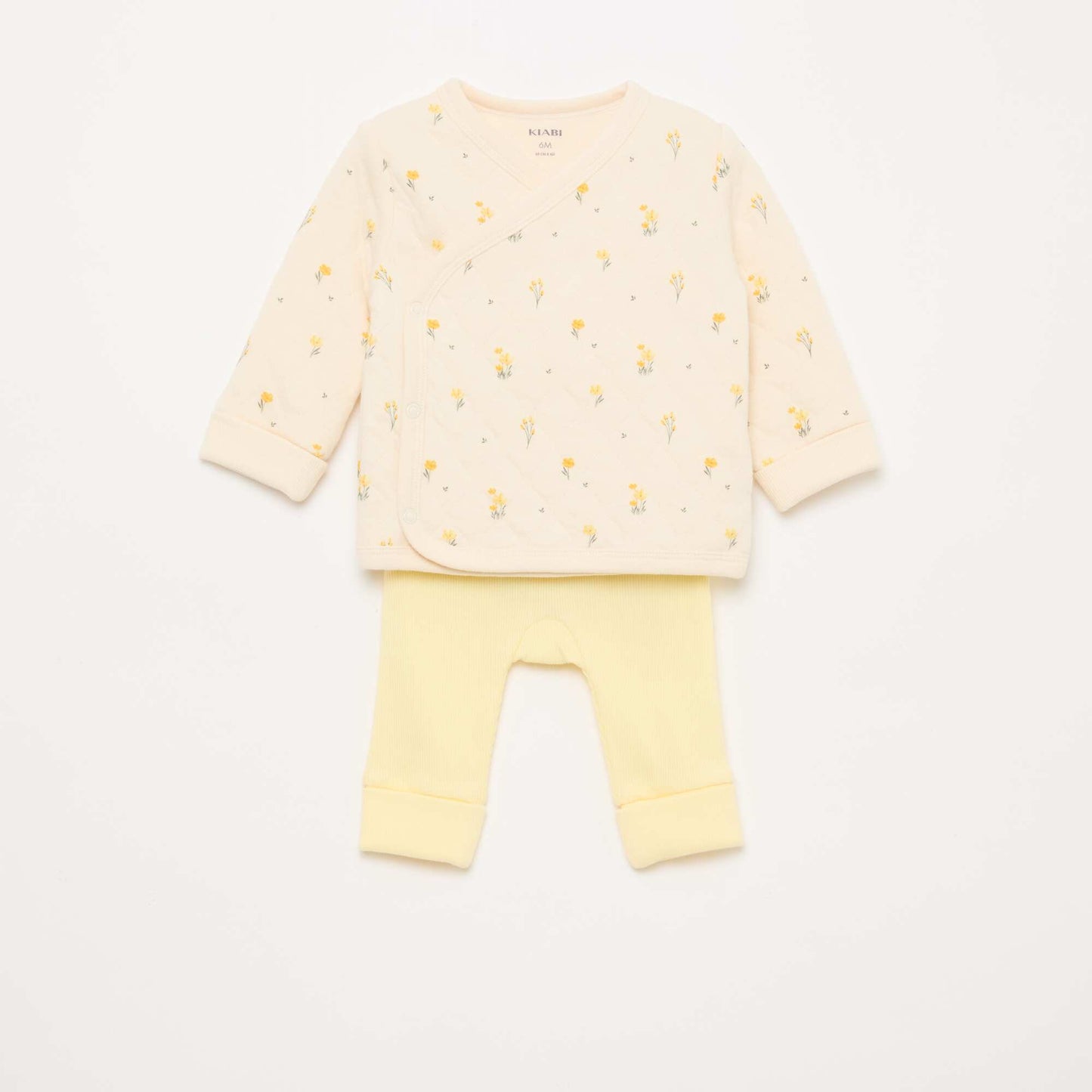 Ensemble gilet cache-cœur + legging - 2 pièces BLANC