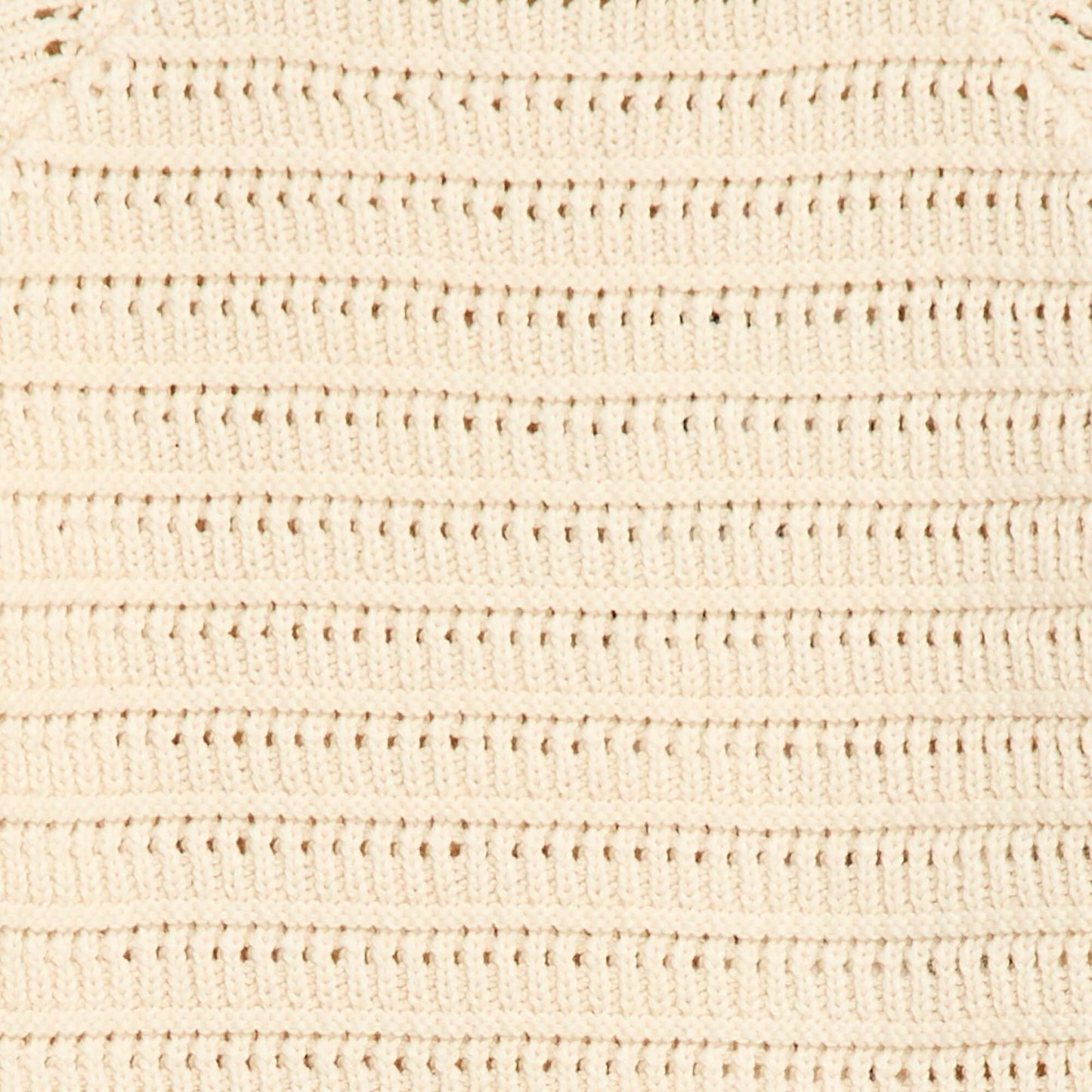 Pull en tricot point fantaisie BLANC