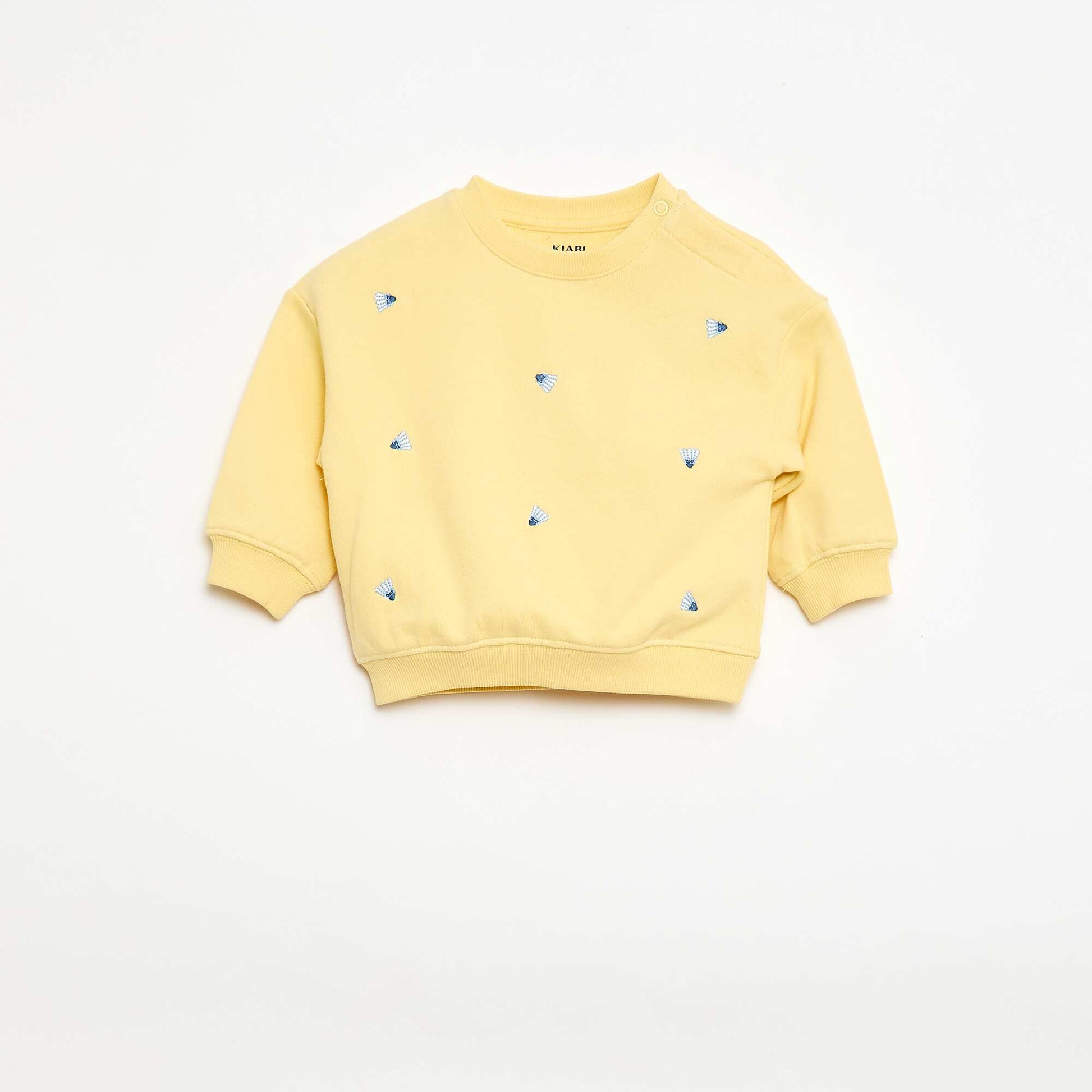 Sweat-shirt manches longues JAUNE