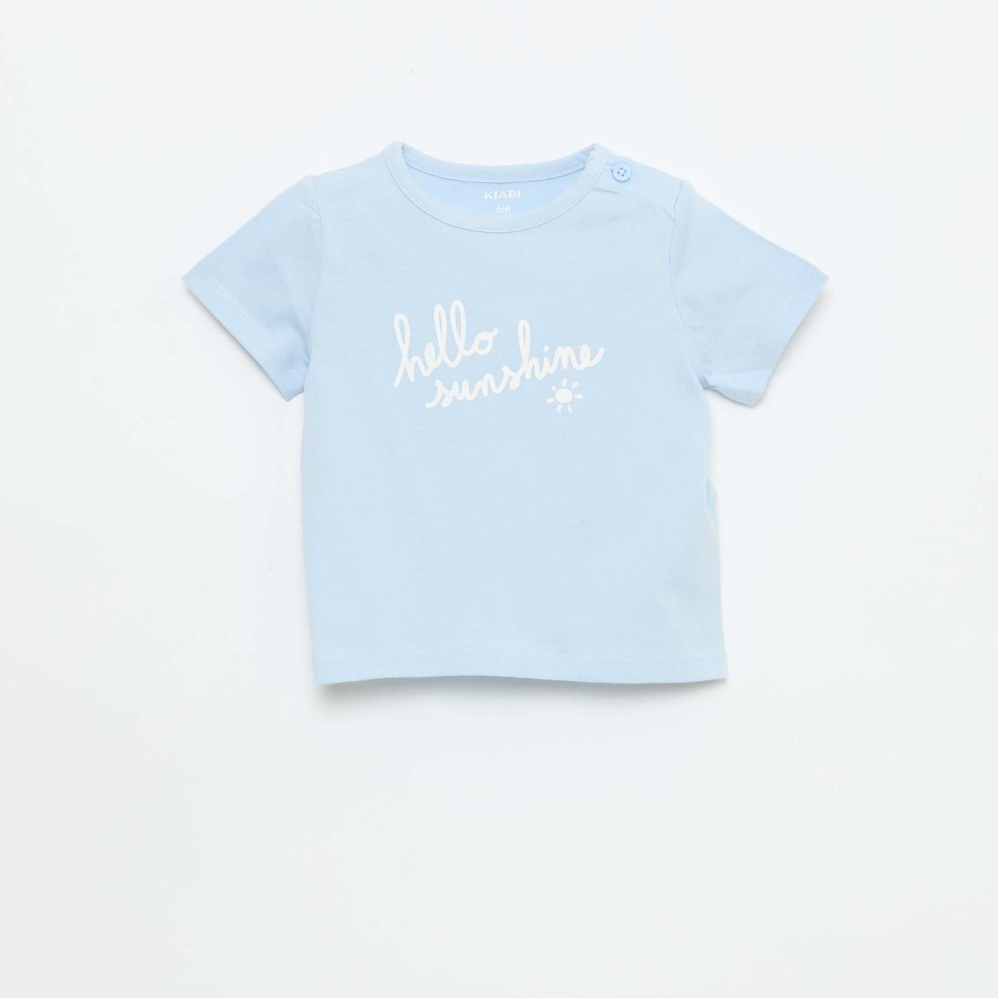 T-shirt à manches courtes imprimé BLEU