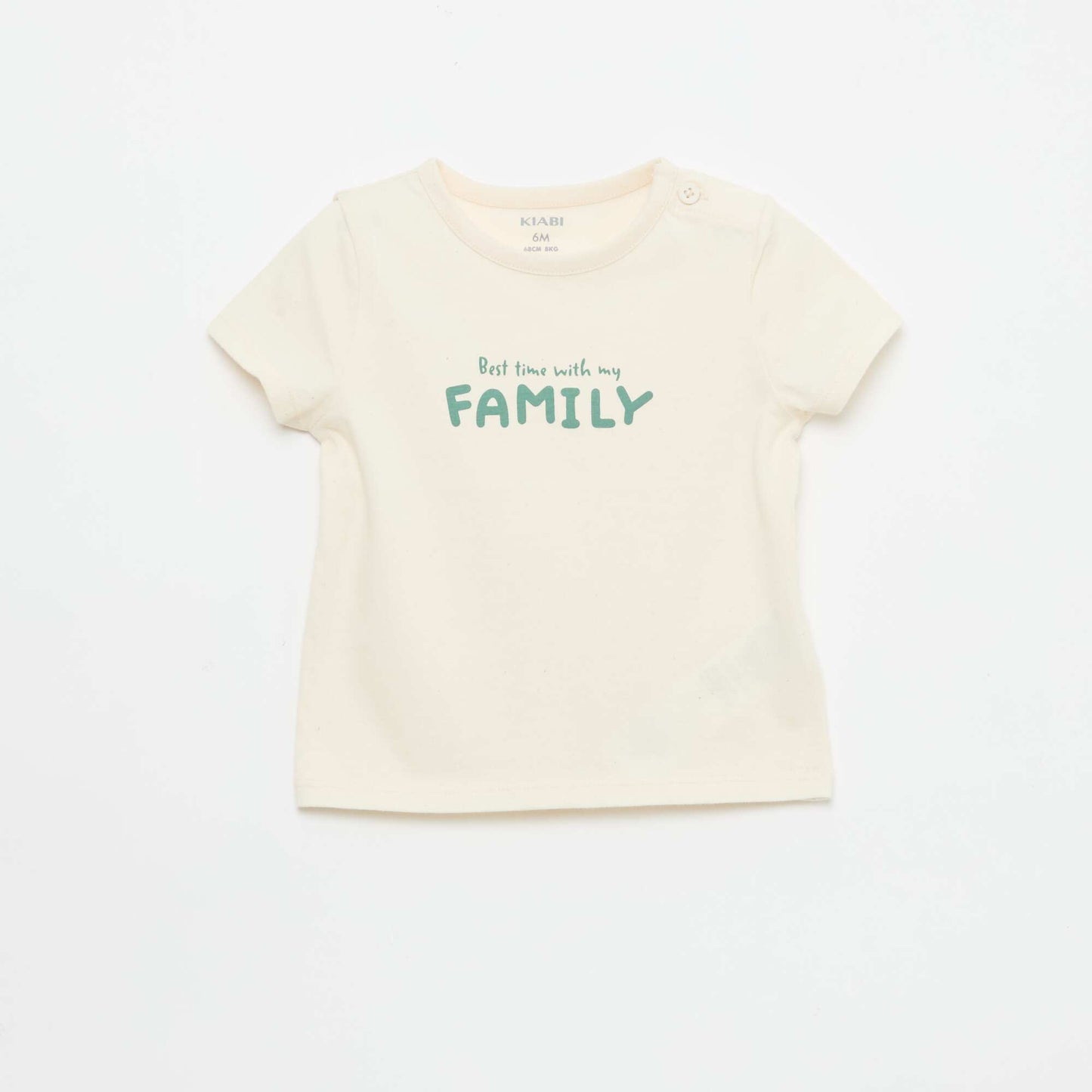 T-shirt à manches courtes imprimé BLANC