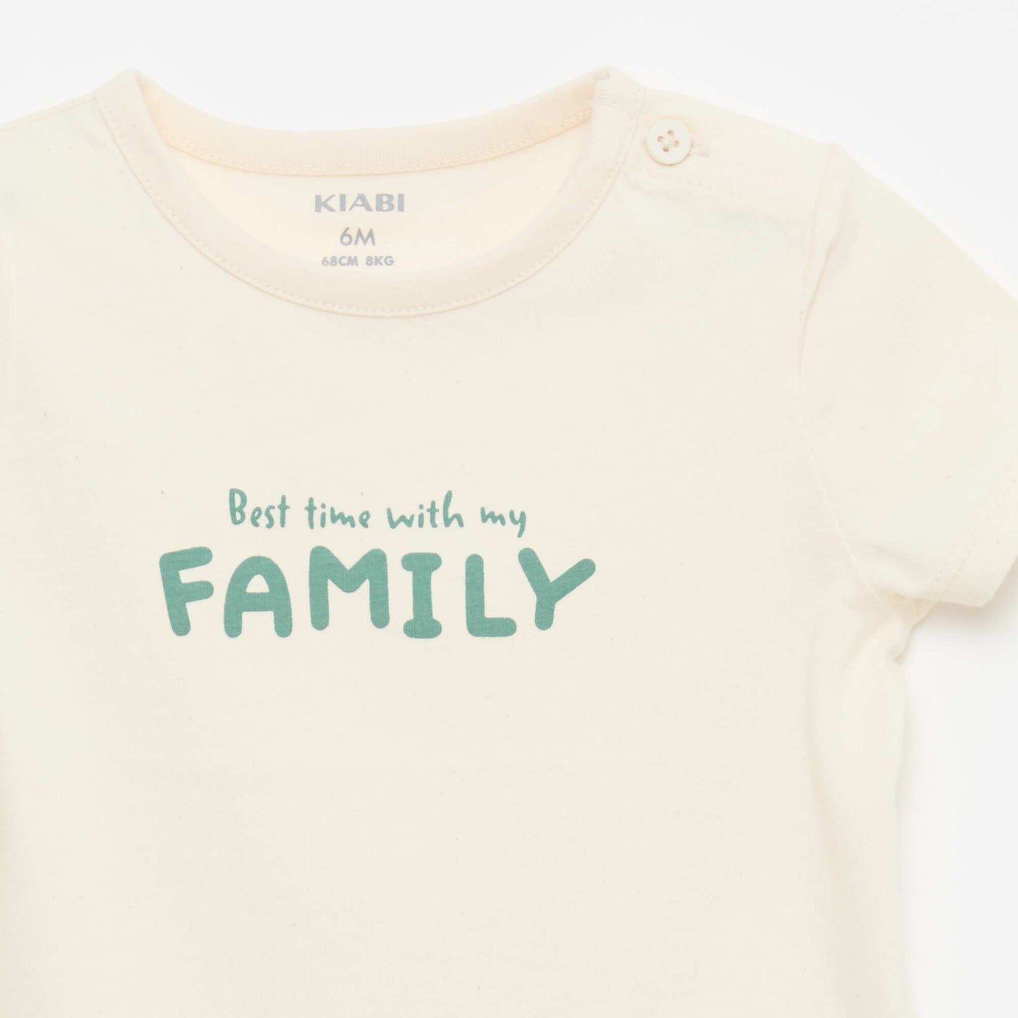 T-shirt à manches courtes imprimé BLANC