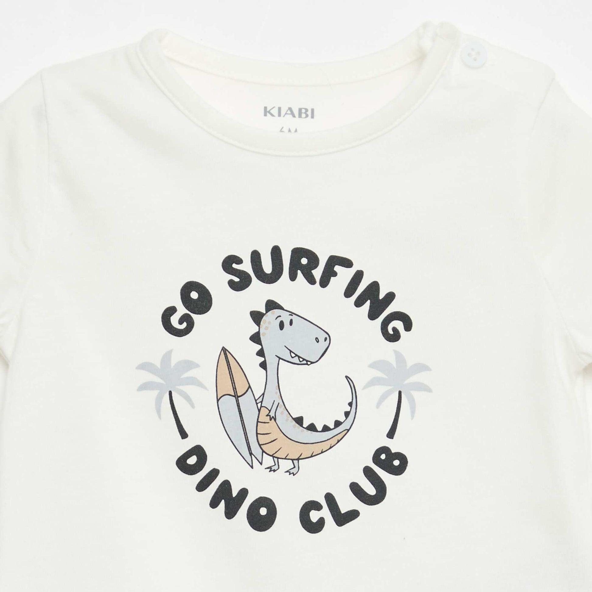 T-shirt à manches courtes en jersey de coton BLANC