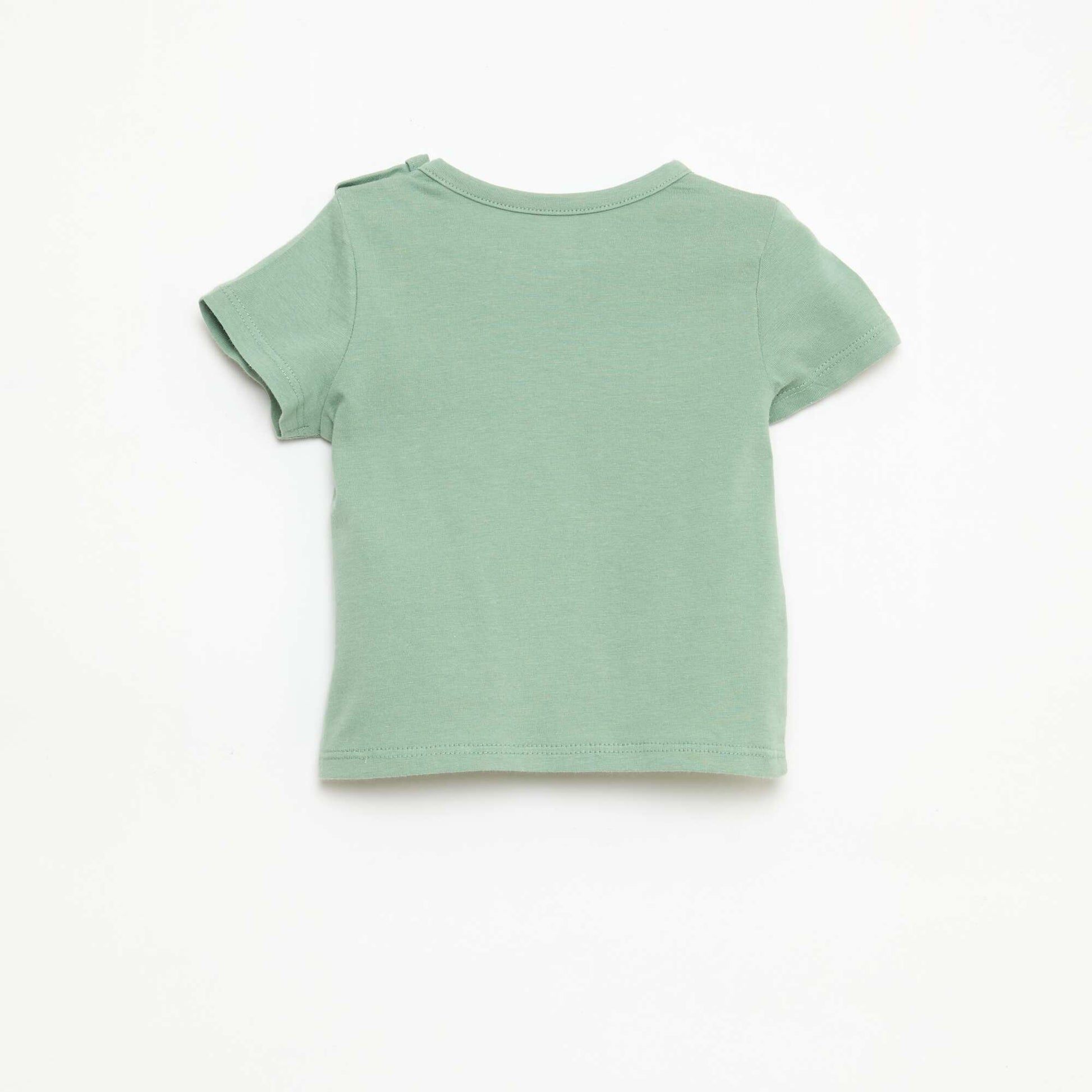 T-shirt à manches courtes en jersey de coton VERT
