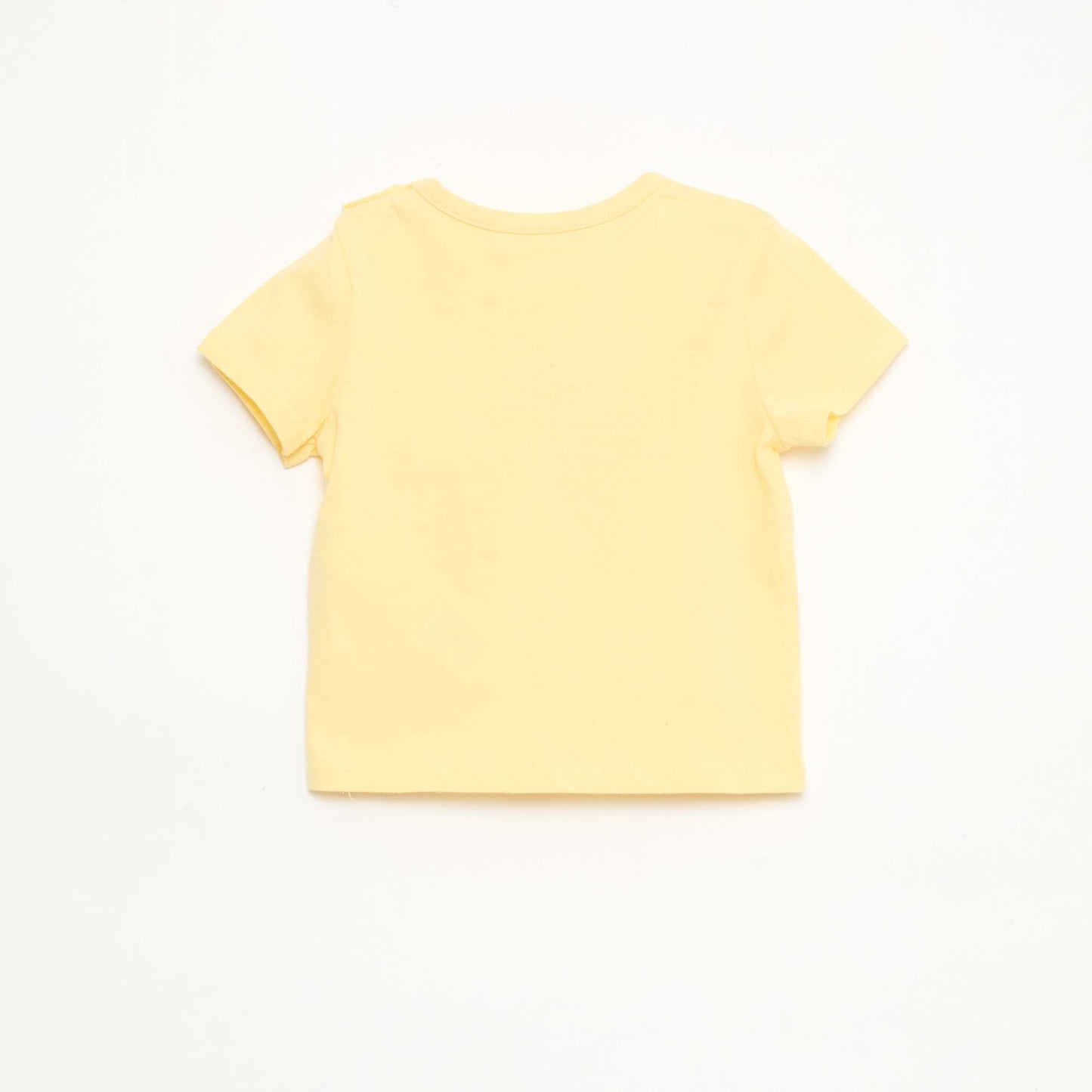 T-shirt à manches courtes en jersey de coton JAUNE