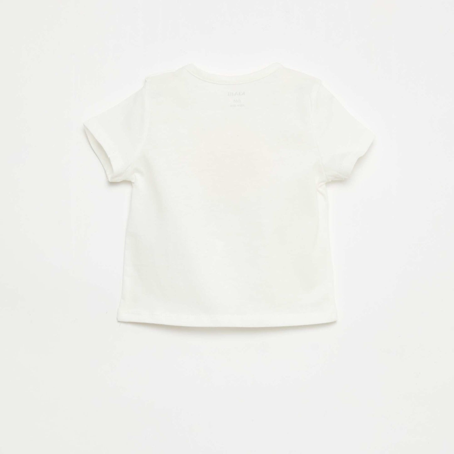 T-shirt à manches courtes en jersey de coton BLANC