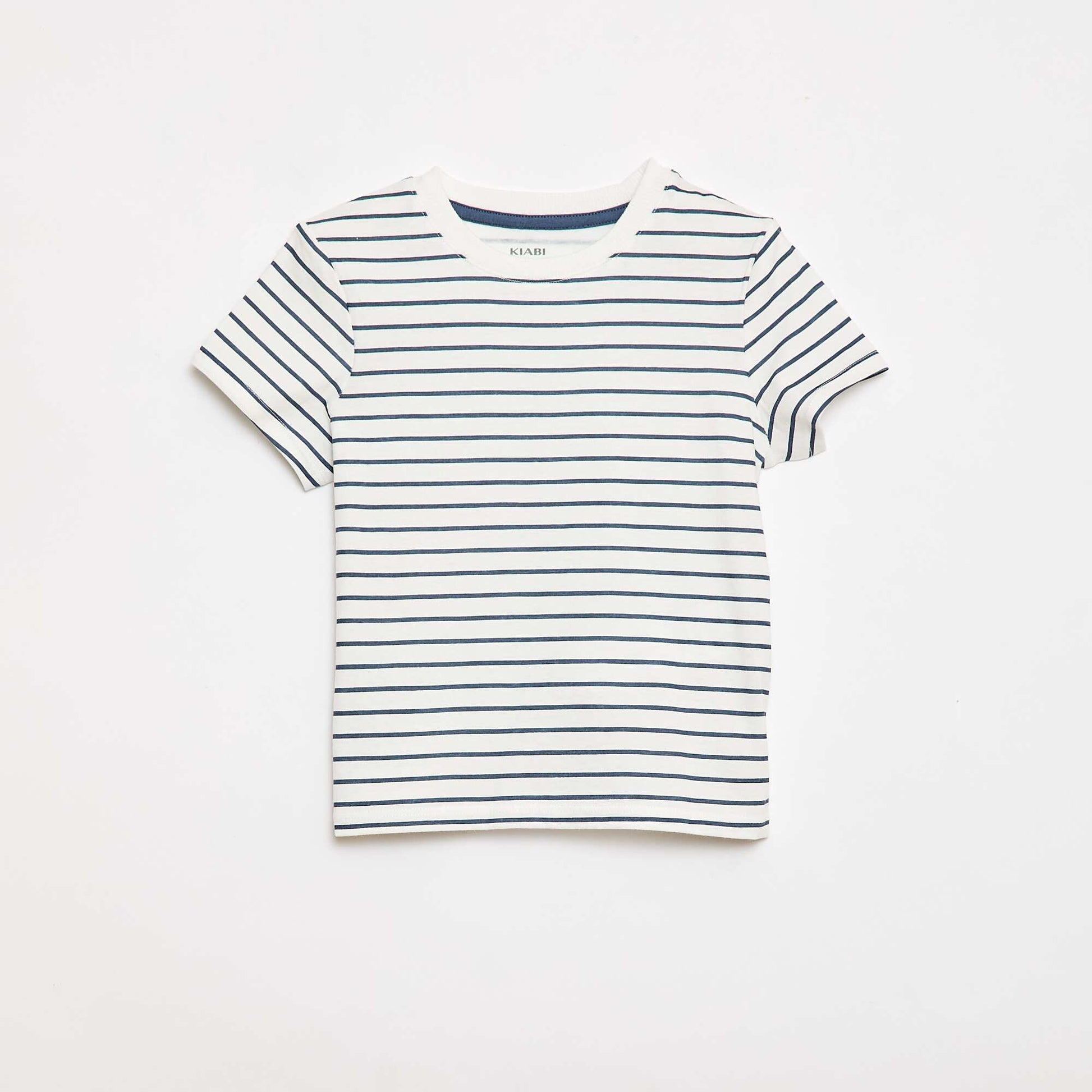 T-shirt uni en jersey coton BLANC