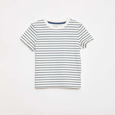 T-shirt uni en jersey coton BLANC