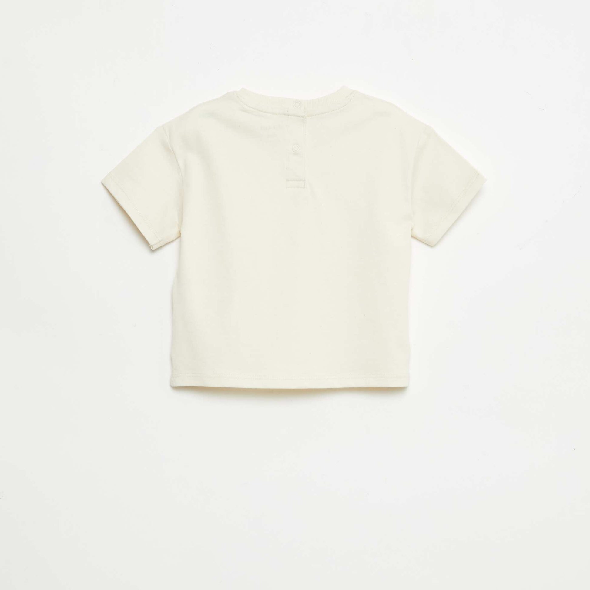 T-shirt uni sans manches ECRU