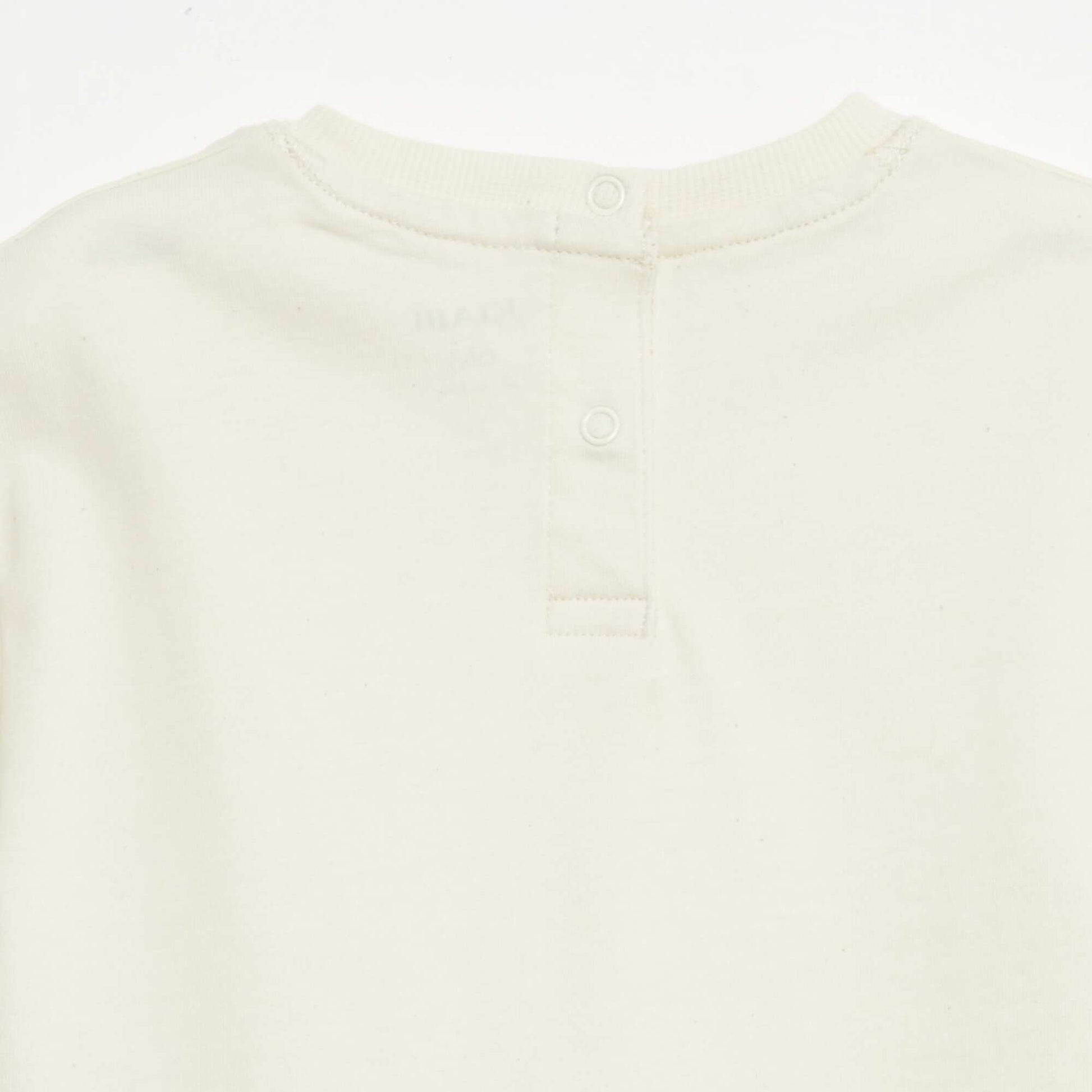 T-shirt uni sans manches ECRU