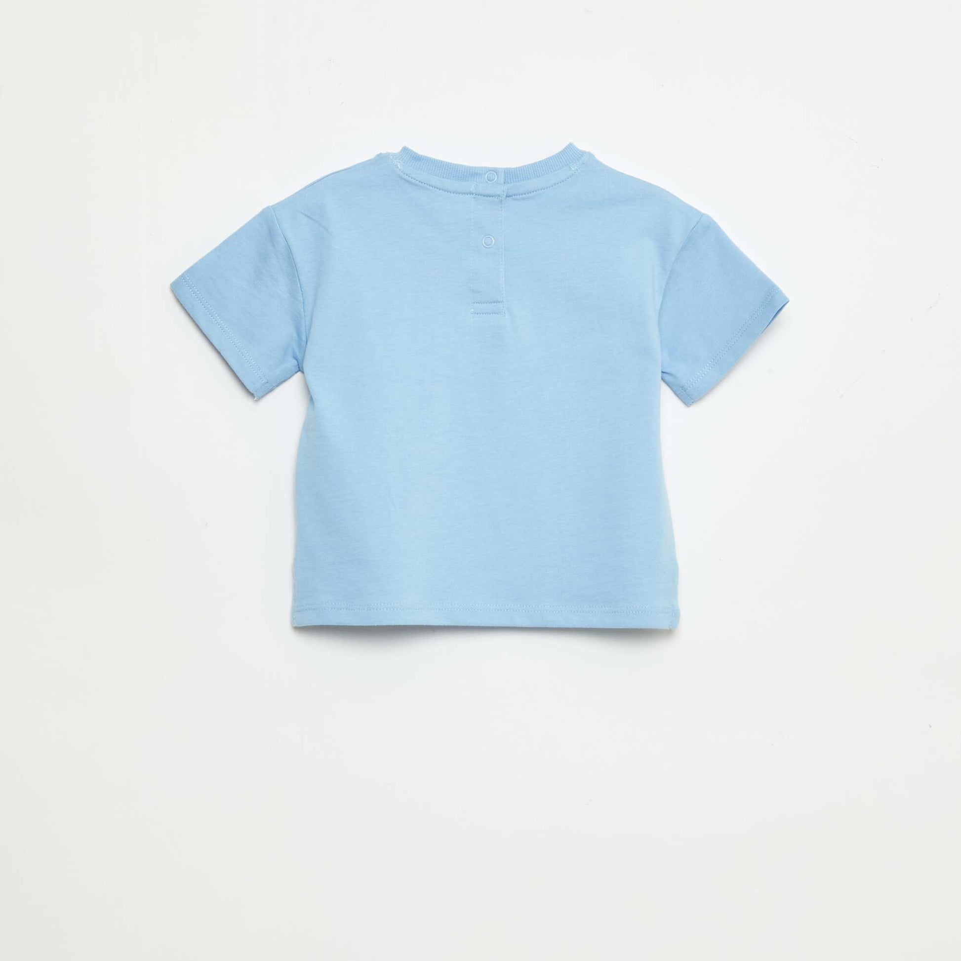 T-shirt uni sans manches BLEU