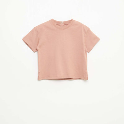 T-shirt uni sans manches ROSE
