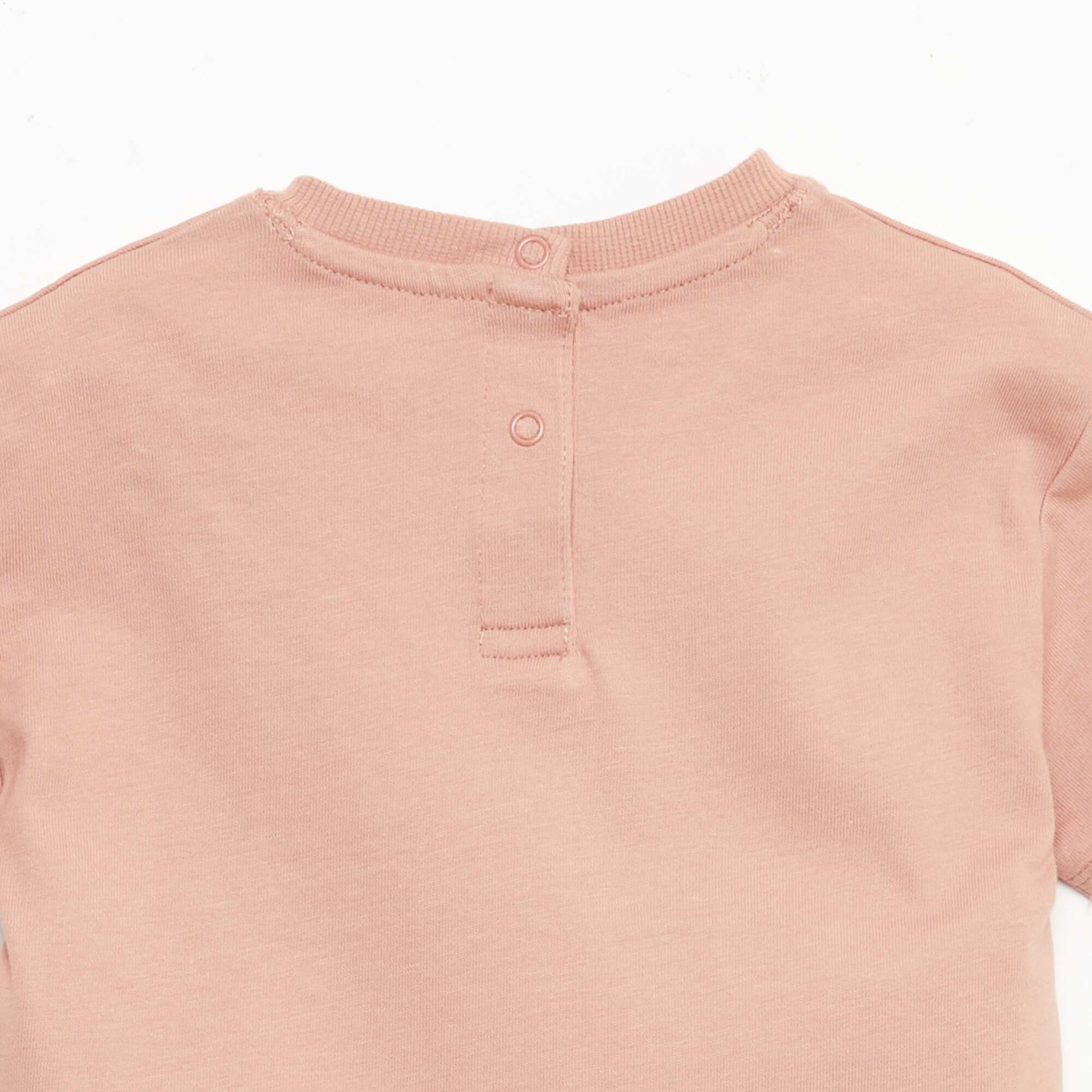 T-shirt uni sans manches ROSE