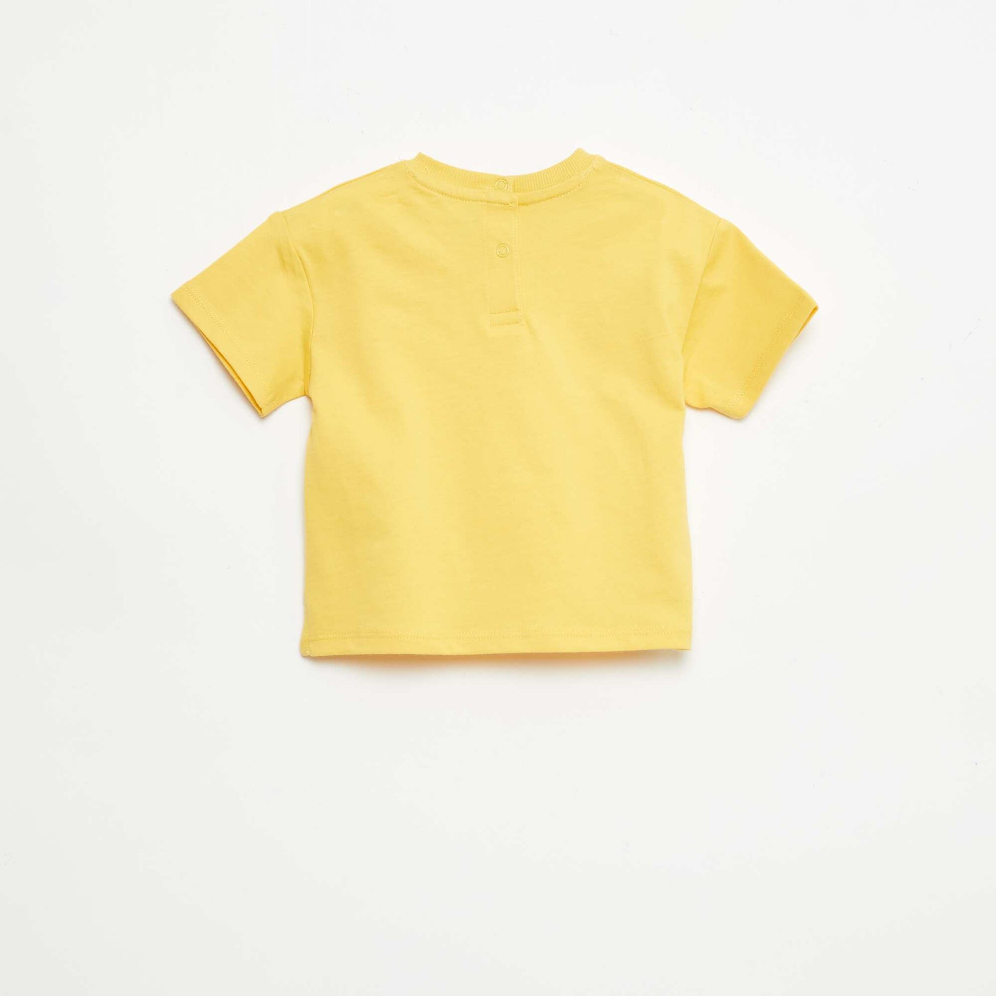T-shirt uni sans manches JAUNE
