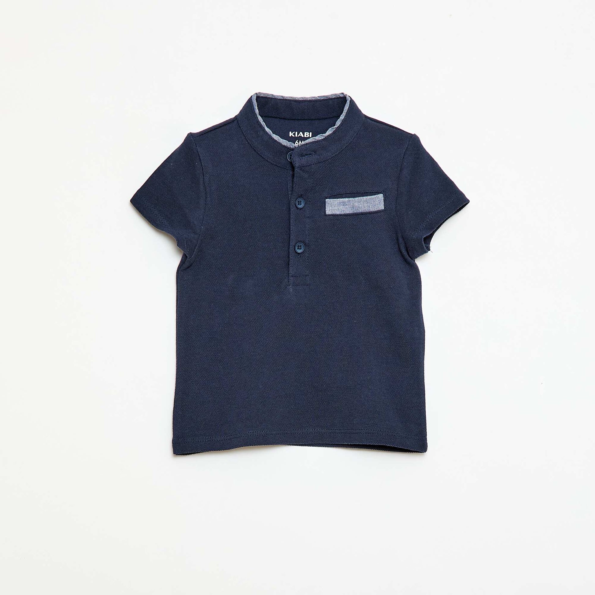 Polo à manches courtes BLEU