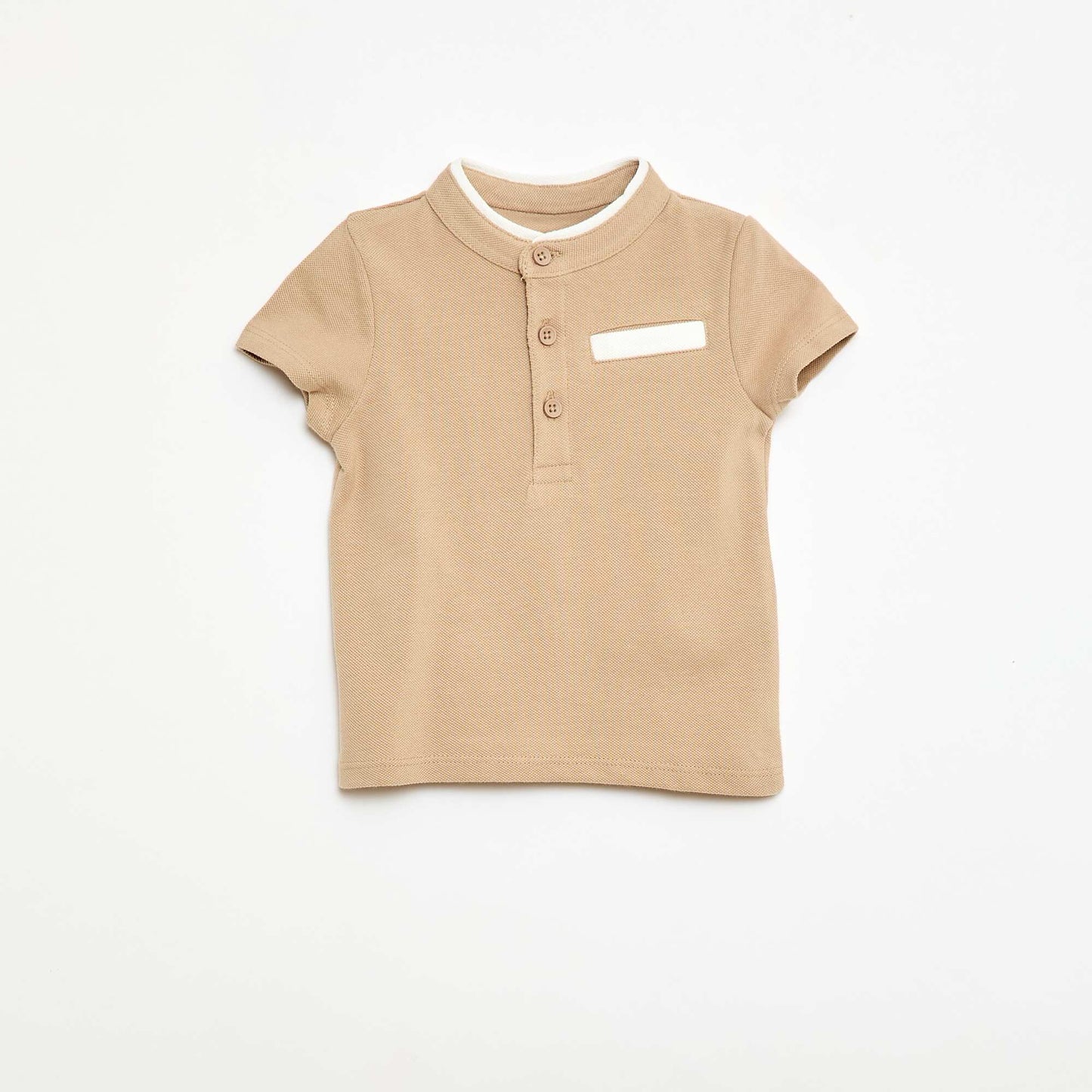 Polo à manches courtes BEIGE