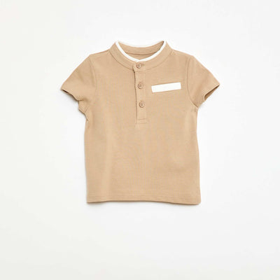 Polo à manches courtes BEIGE