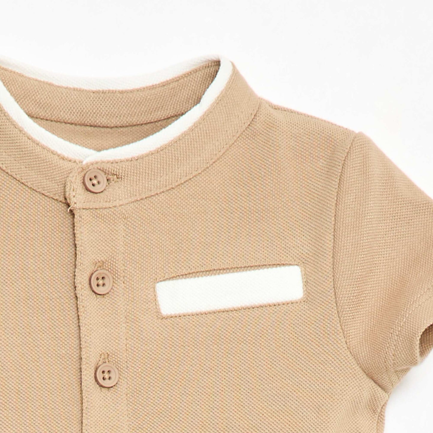 Polo à manches courtes BEIGE