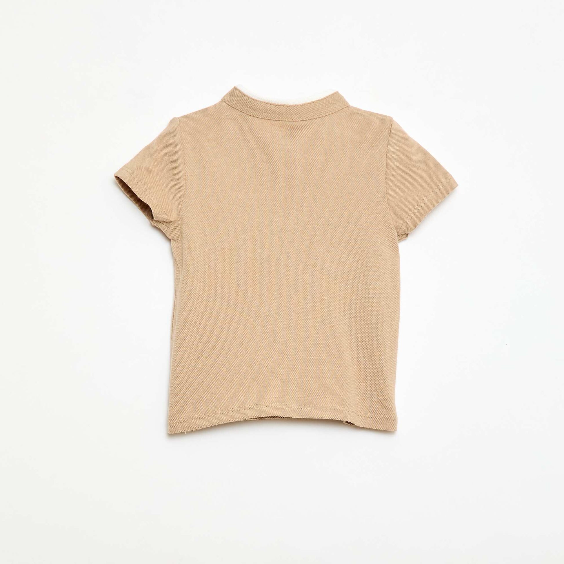 Polo à manches courtes BEIGE