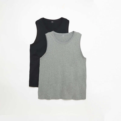 Lot de débardeur en maille jersey - 2 pièces GRIS