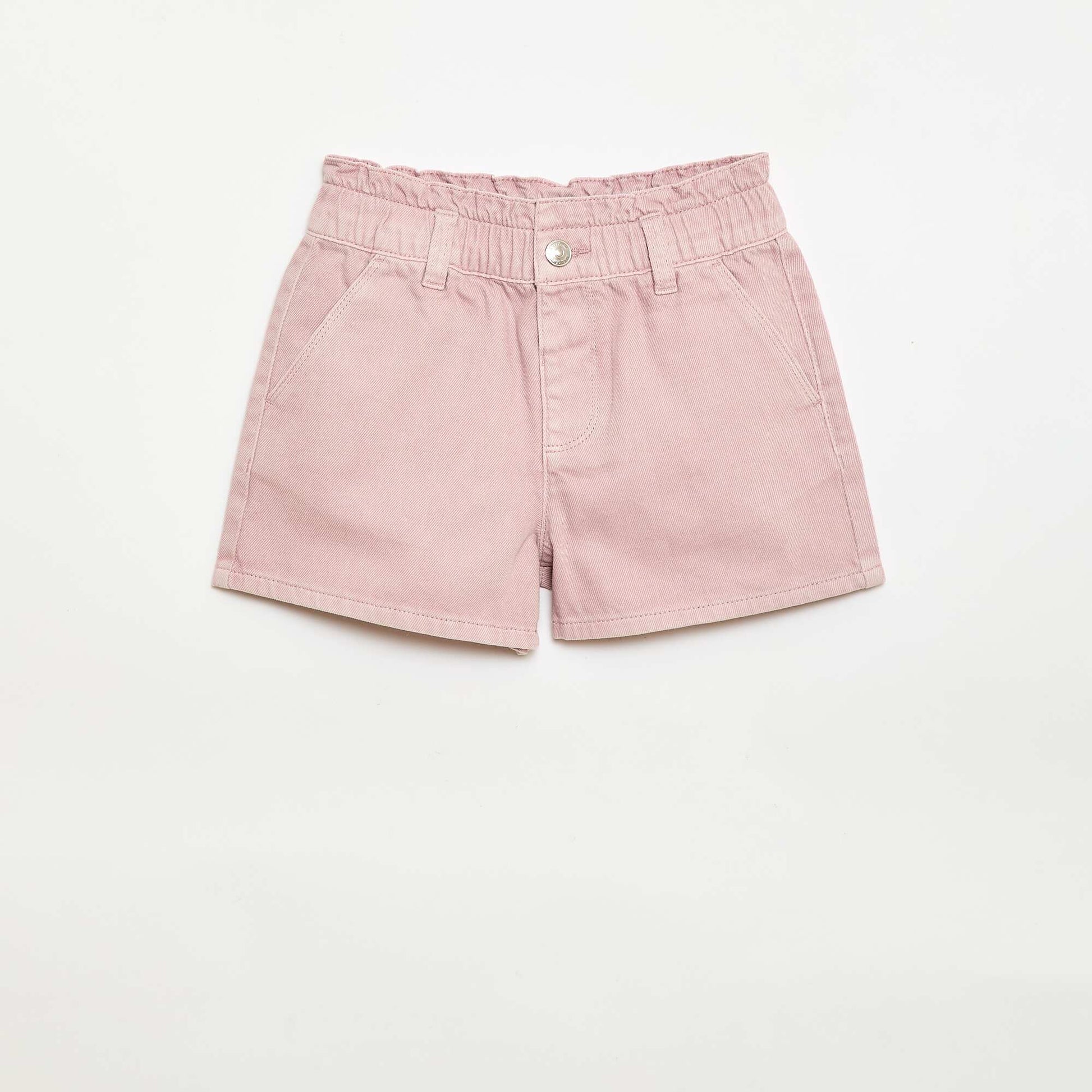 Short en twill uni ROSE