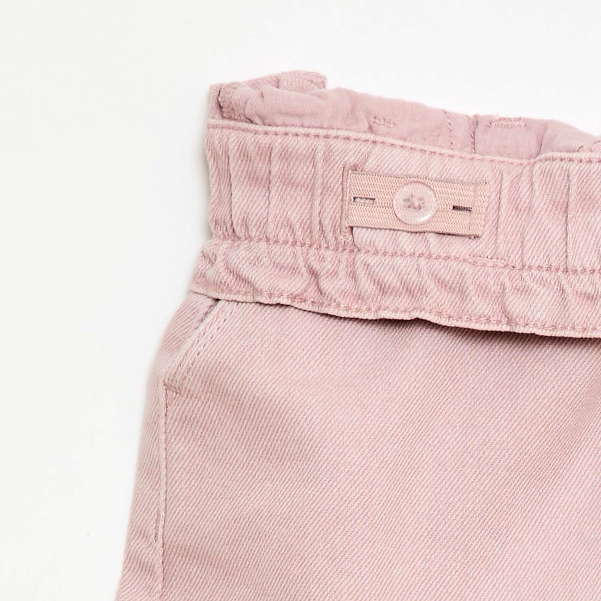 Short en twill uni ROSE