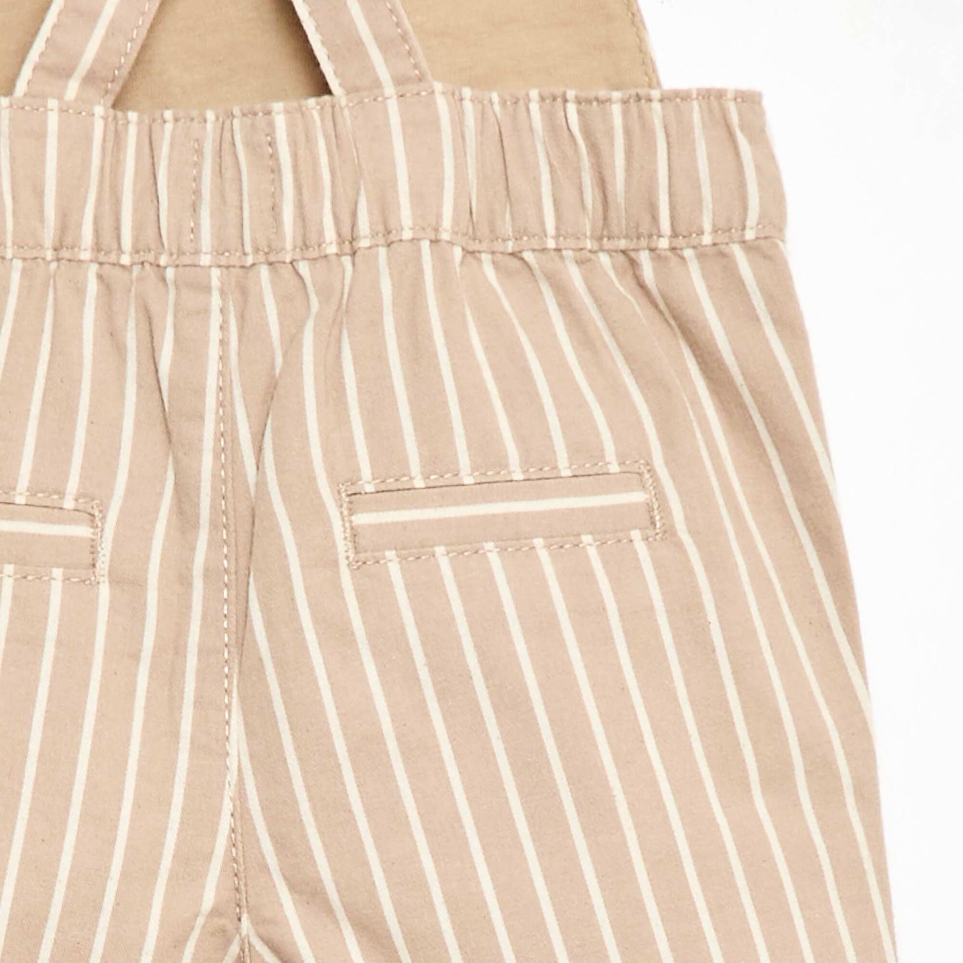 Salopette légère avec bretelles ajustables BEIGE