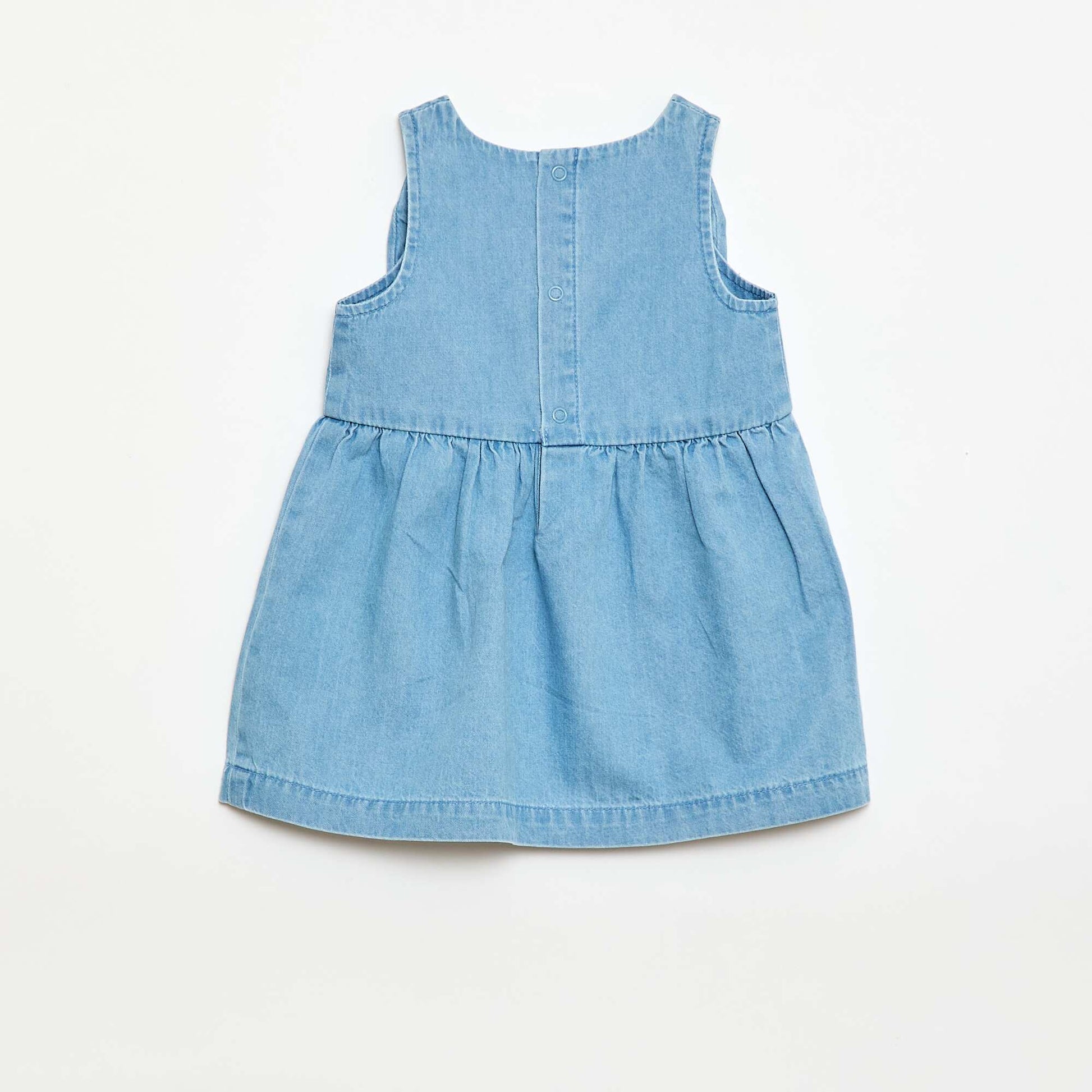 Ensemble denim robe + culotte BLEU