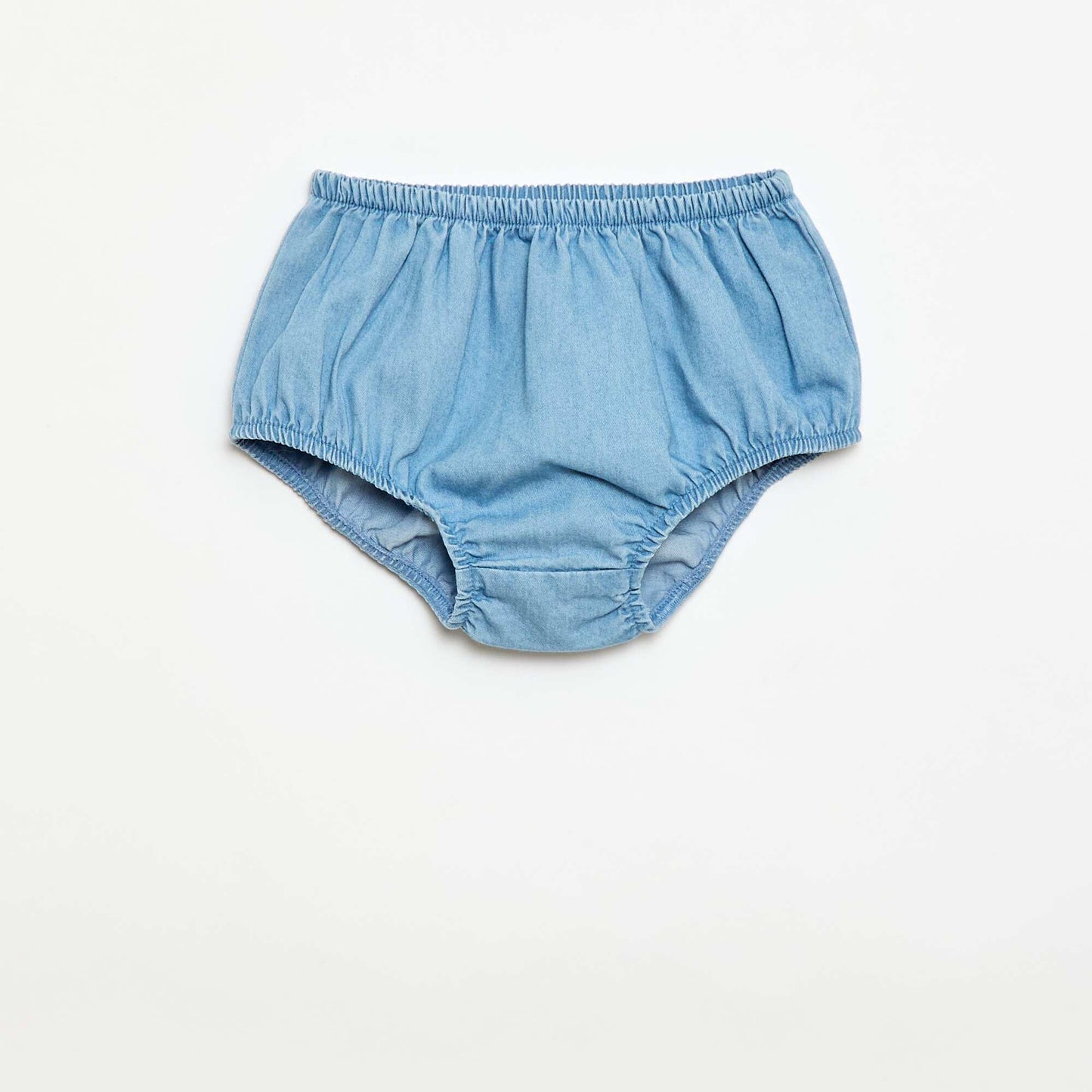 Ensemble denim robe + culotte BLEU