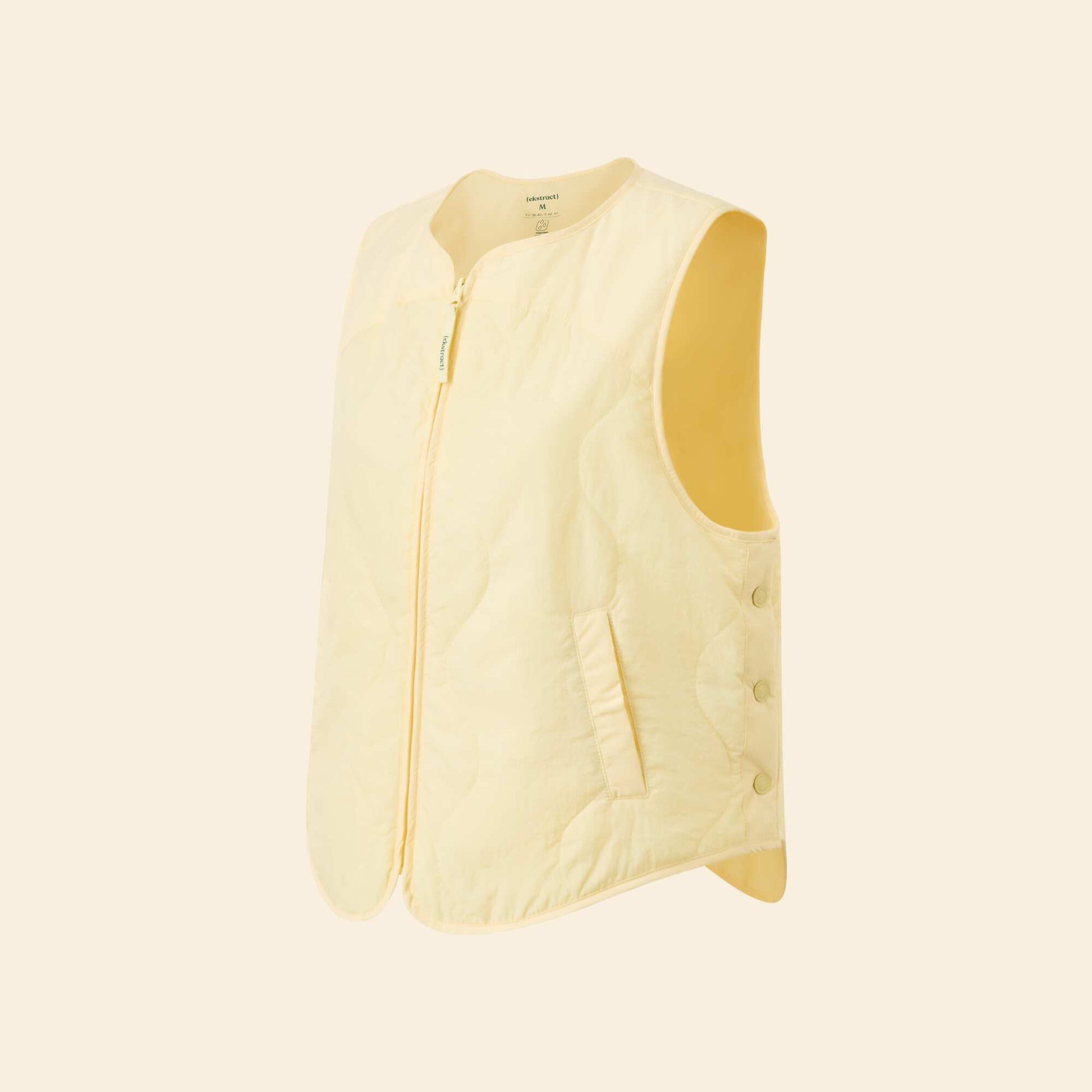 Veste de sport sans manches JAUNE