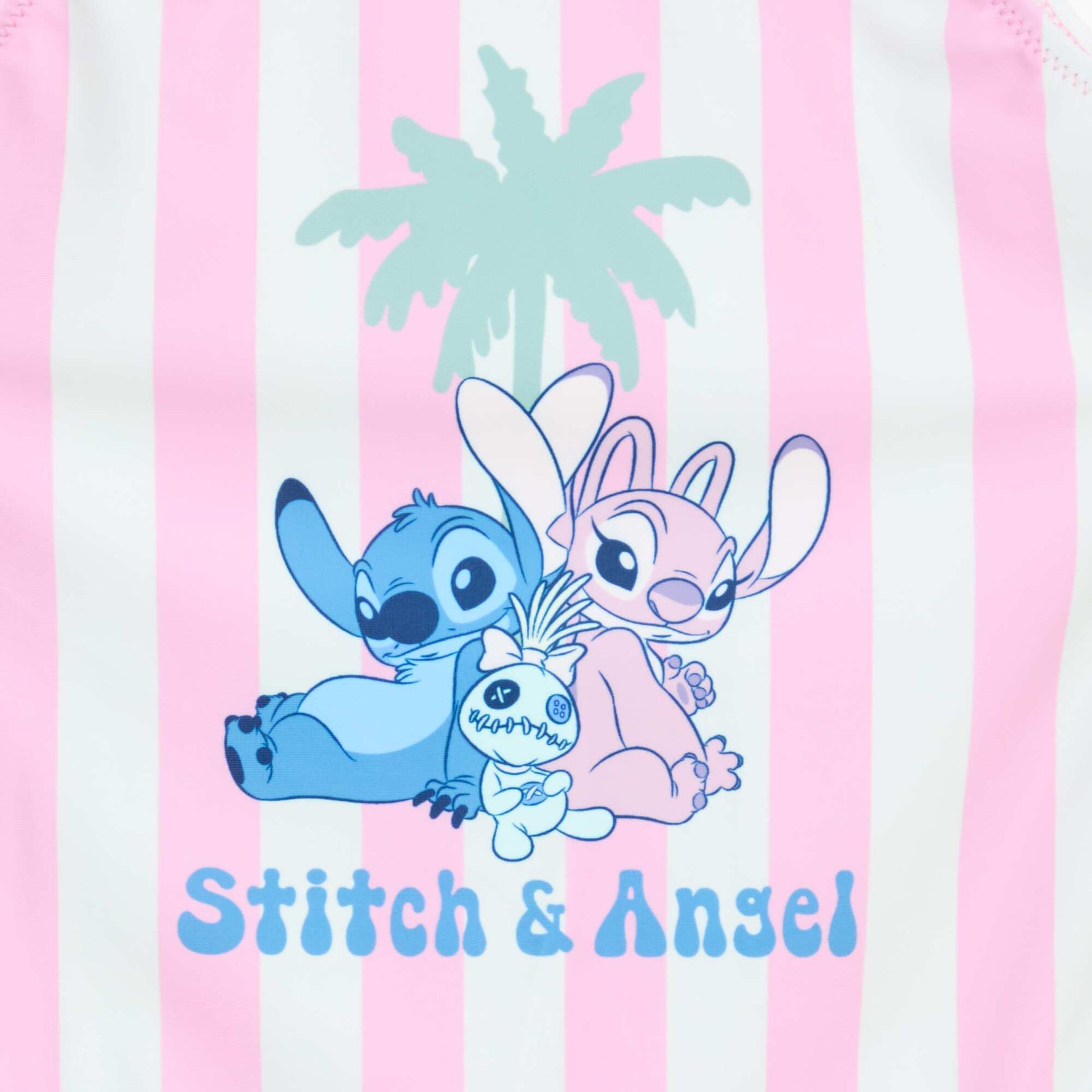 Maillot de bain imprimé 'Stitch' 'Disney' - 1 pièce ROSE