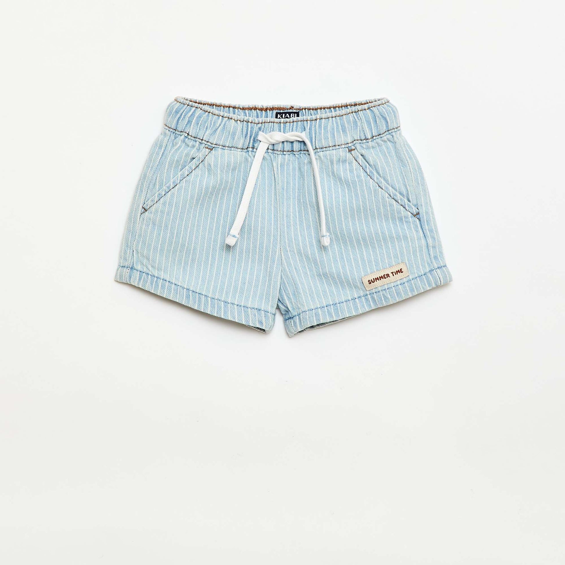 Short en denim avec cordons BLEU