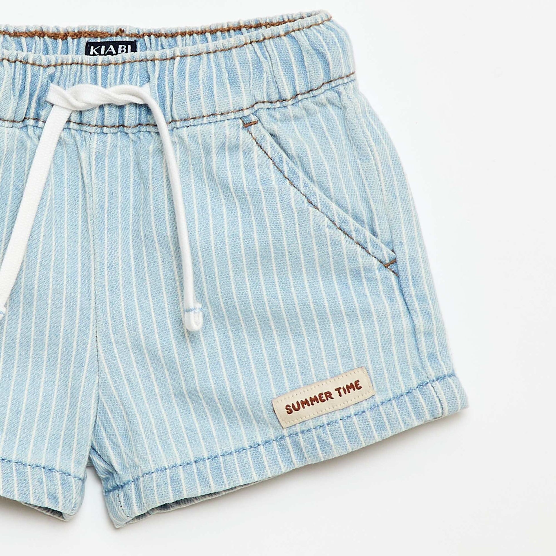 Short en denim avec cordons BLEU