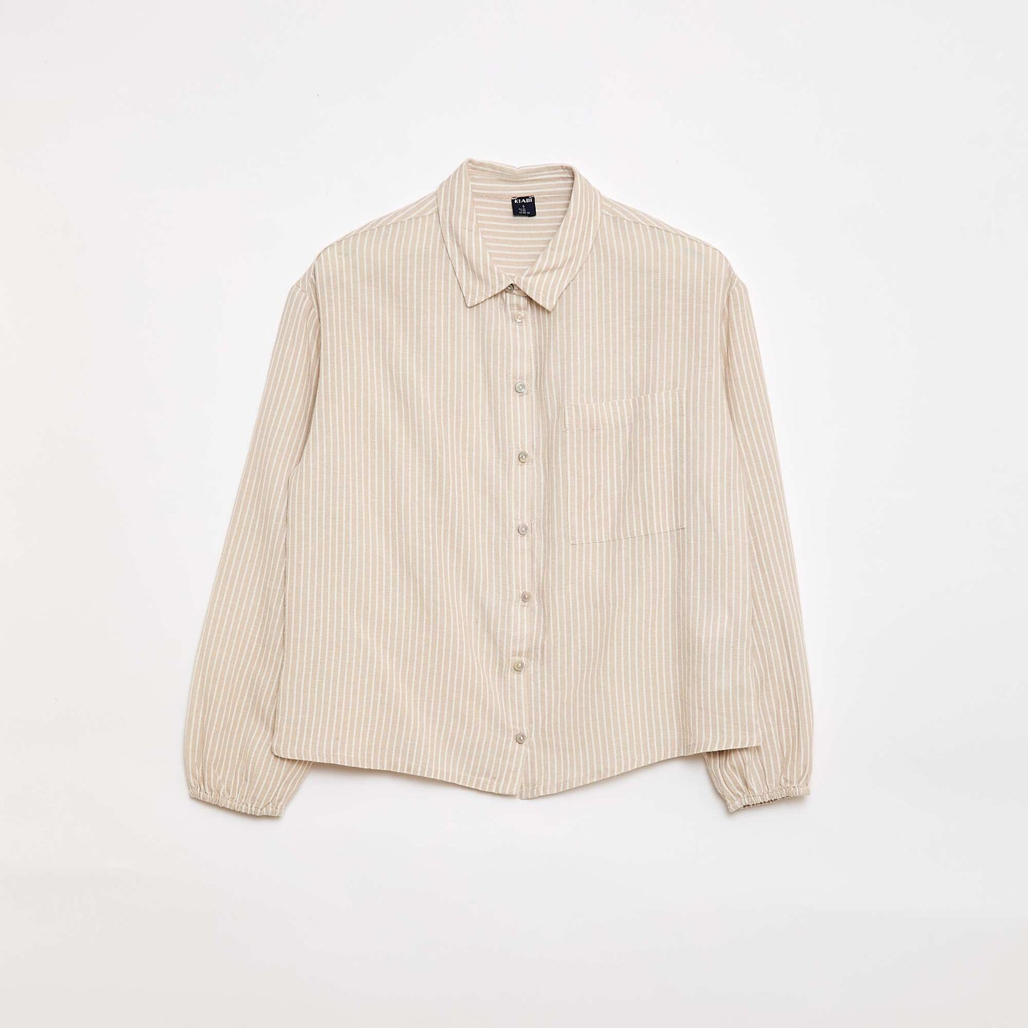 Chemise droite à rayures - So Easy BEIGE