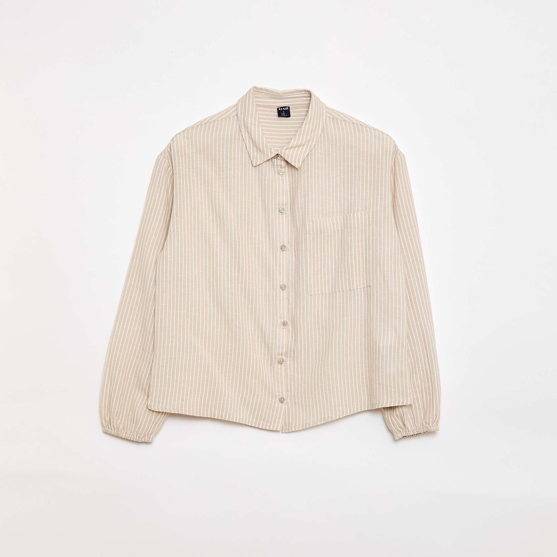 Chemise droite à rayures - So Easy BEIGE