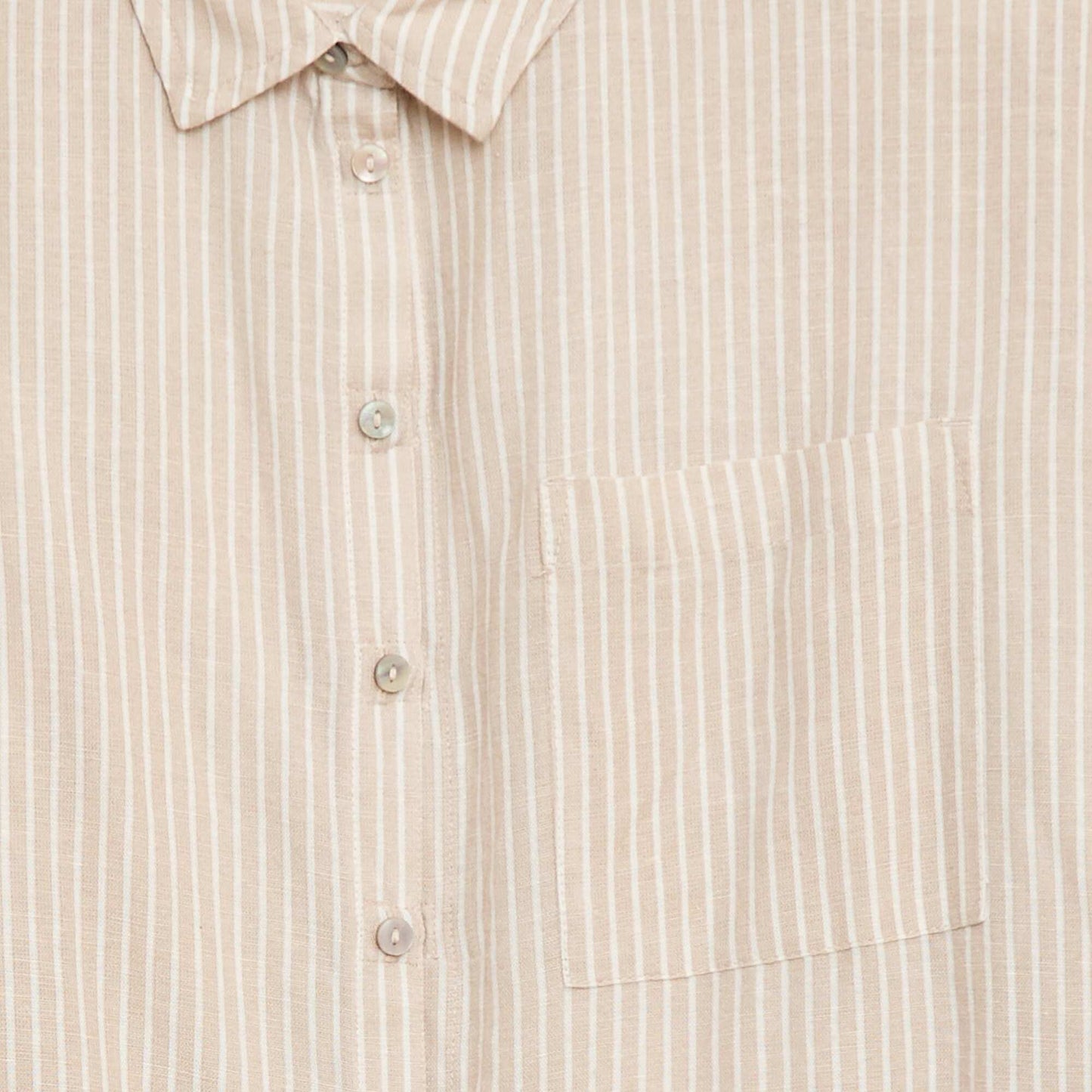 Chemise droite à rayures - So Easy BEIGE