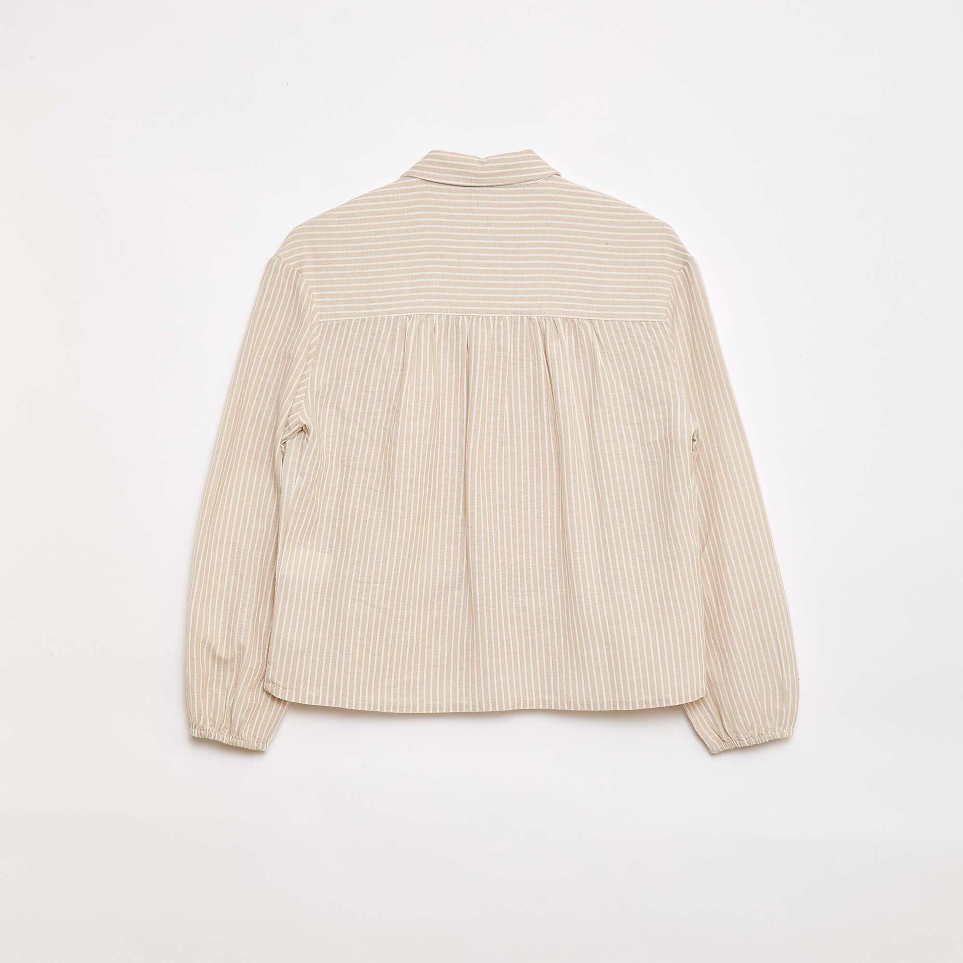 Chemise droite à rayures - So Easy BEIGE