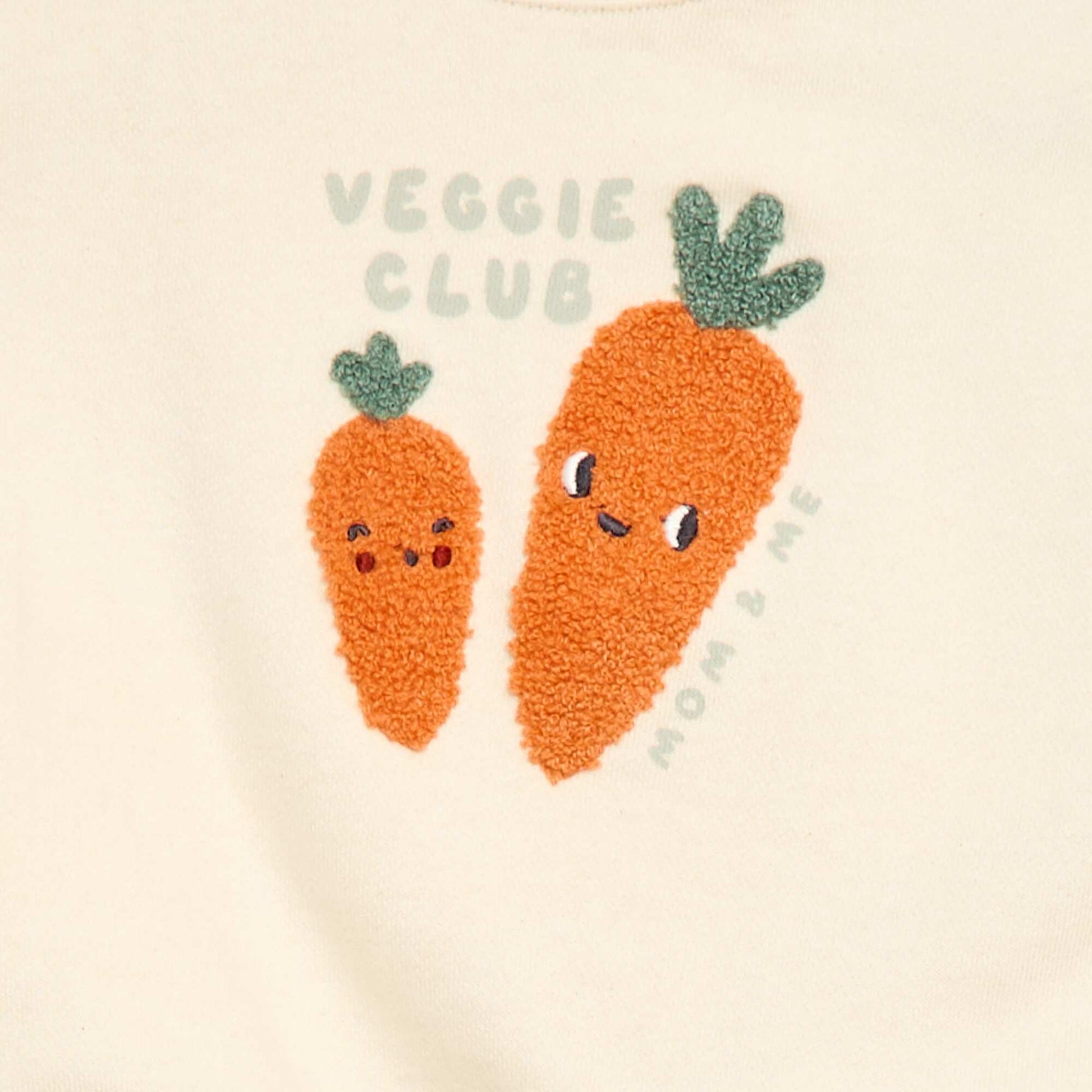 Sweat-shirt à manches longues BLANC