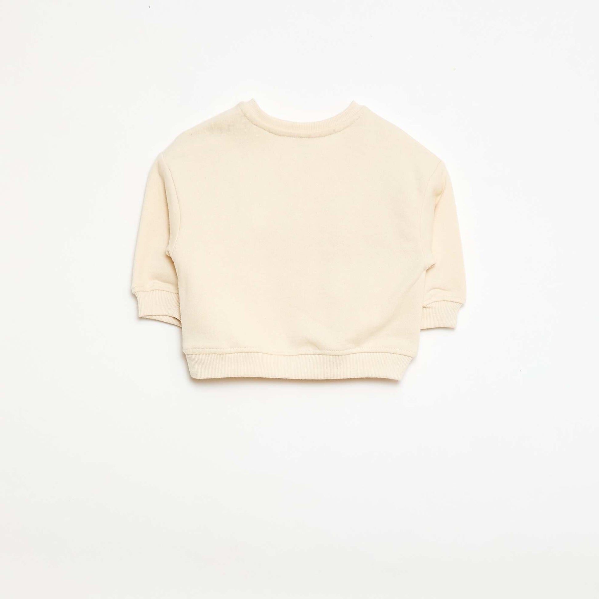 Sweat-shirt à manches longues BLANC