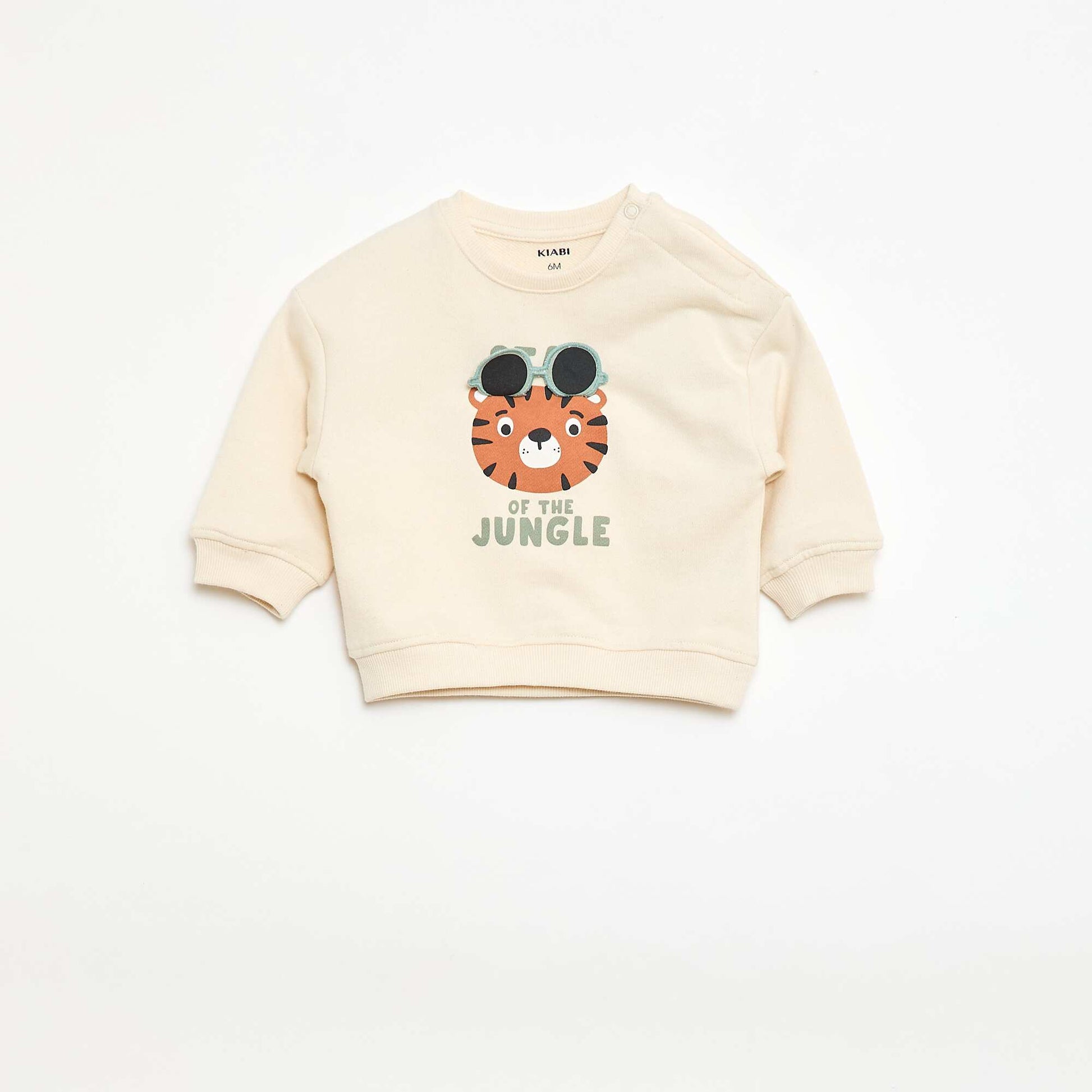 Sweat-shirt à manches longues BLANC