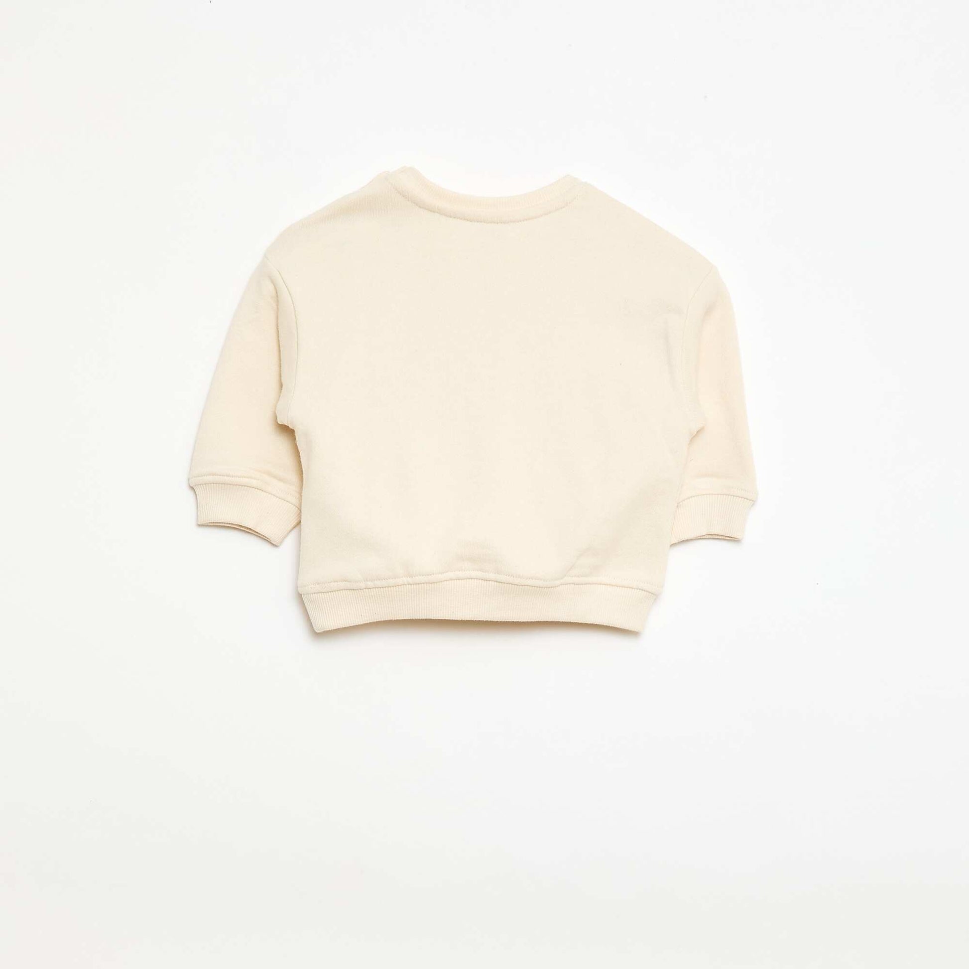 Sweat-shirt à manches longues BLANC