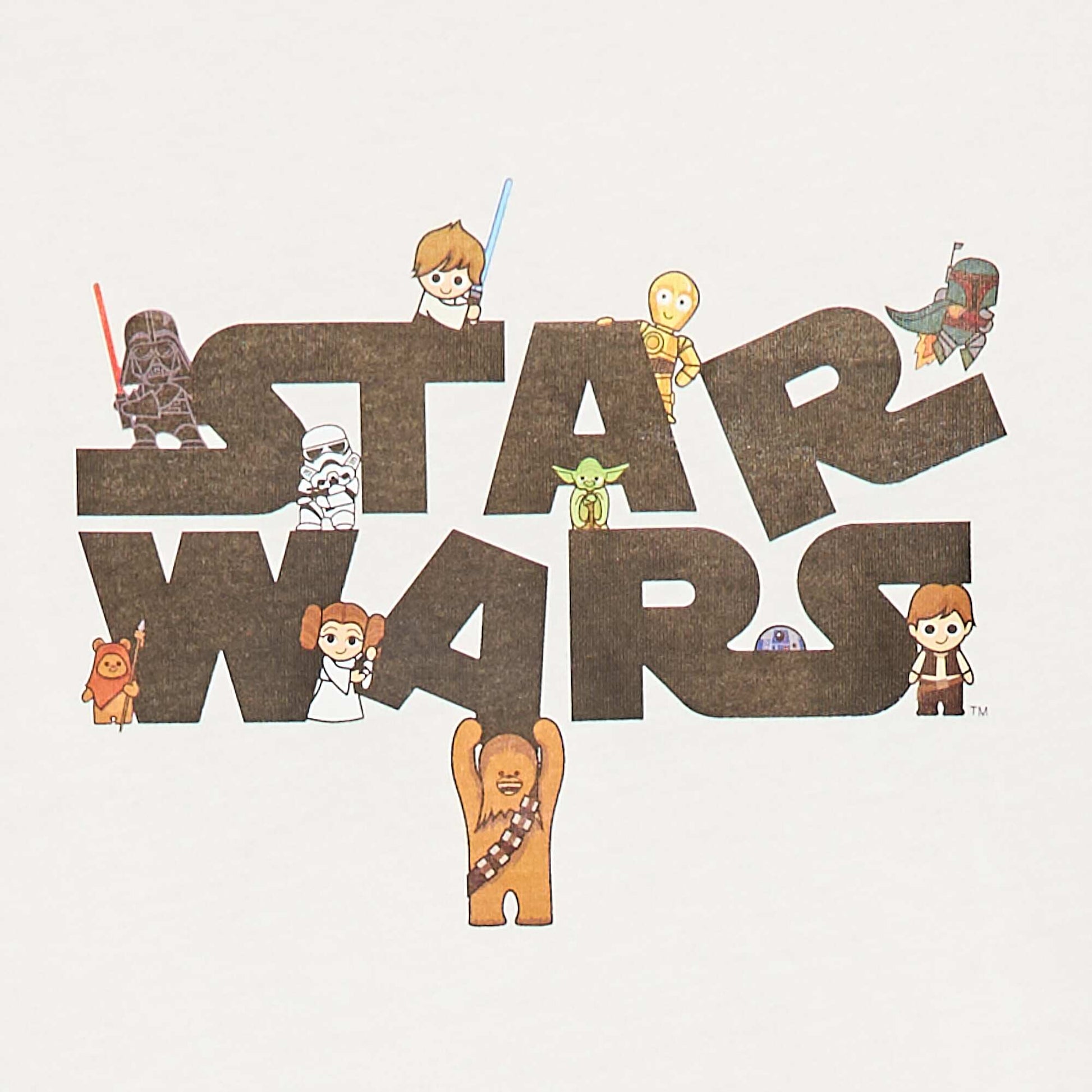 Ensemble pyjama long 'Star wars' - 2 pièces BLANC