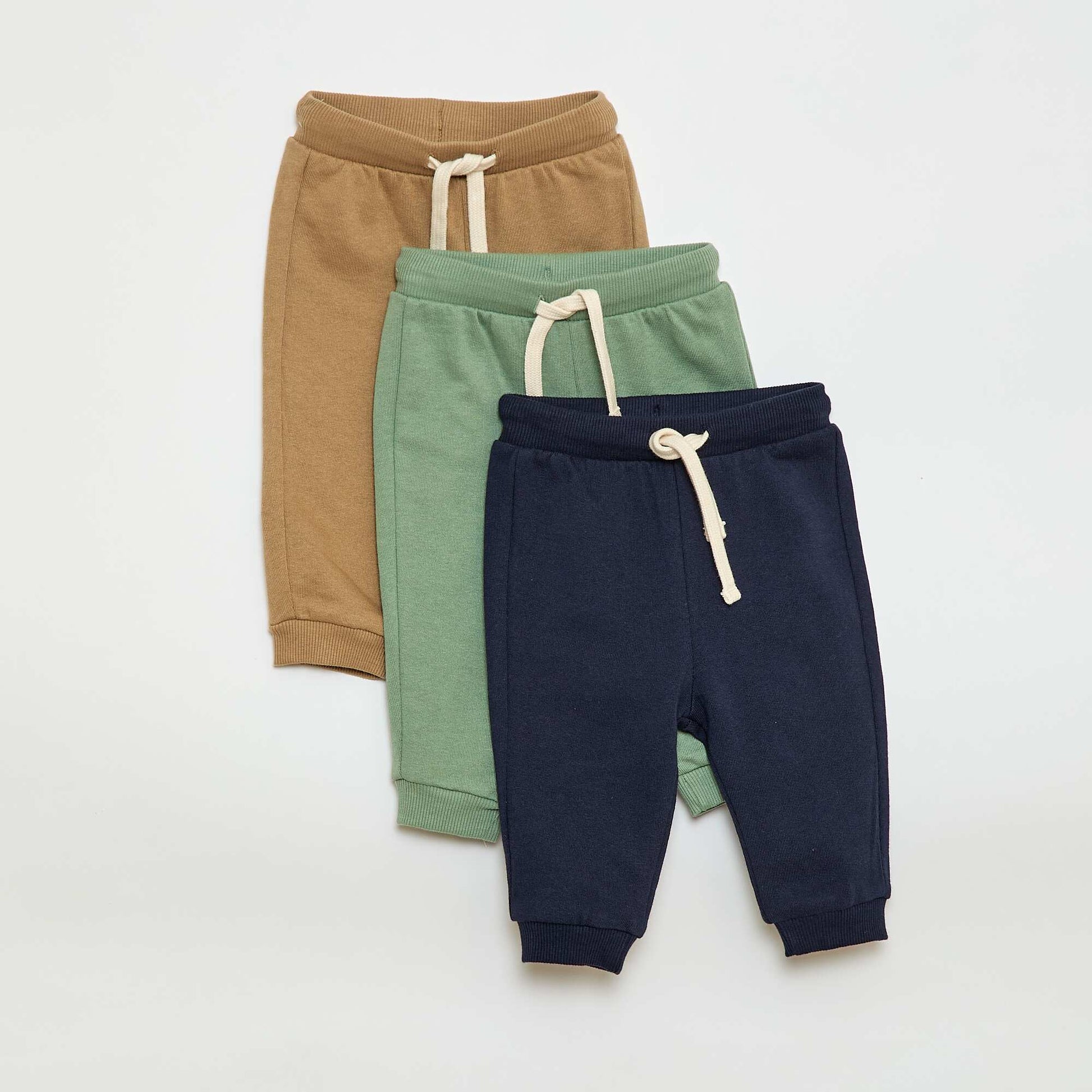 Lot de 3 pantalons de jogging BEIGE