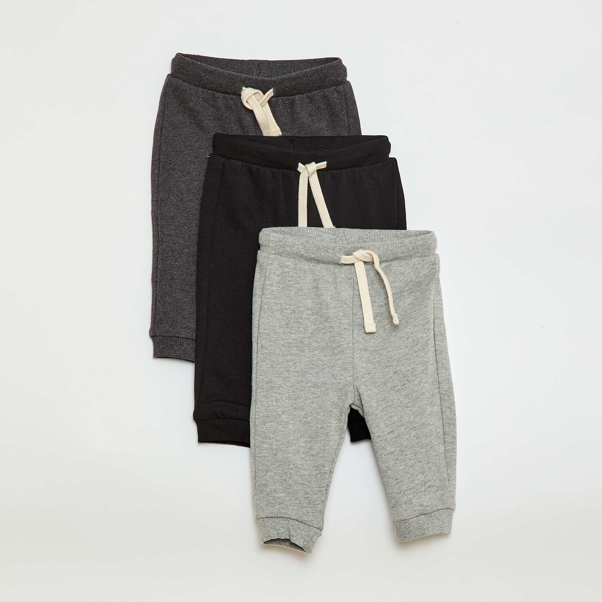 Lot de 3 pantalons de jogging GRIS