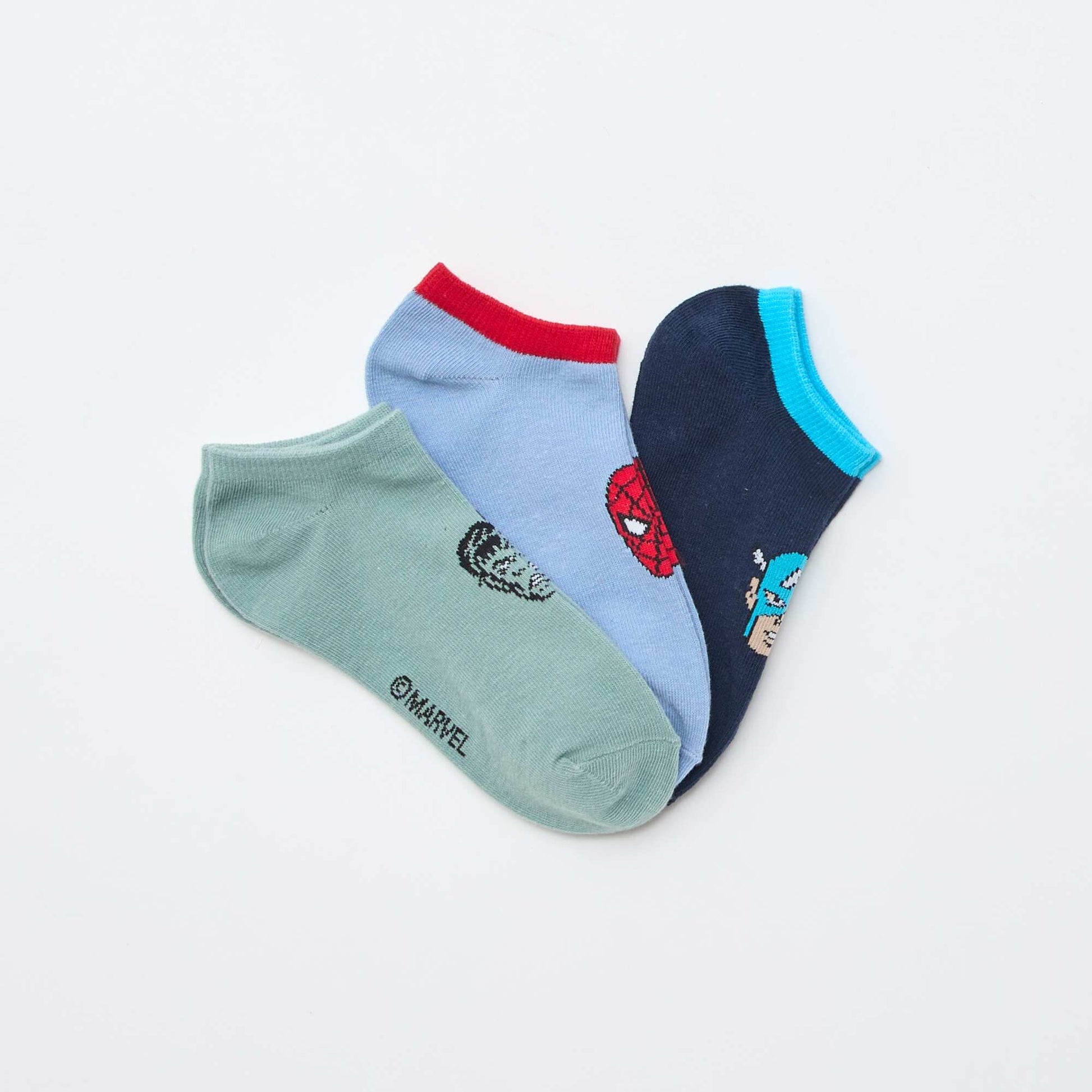 Lot de 3 paires de chaussettes 'Marvel' BLEU